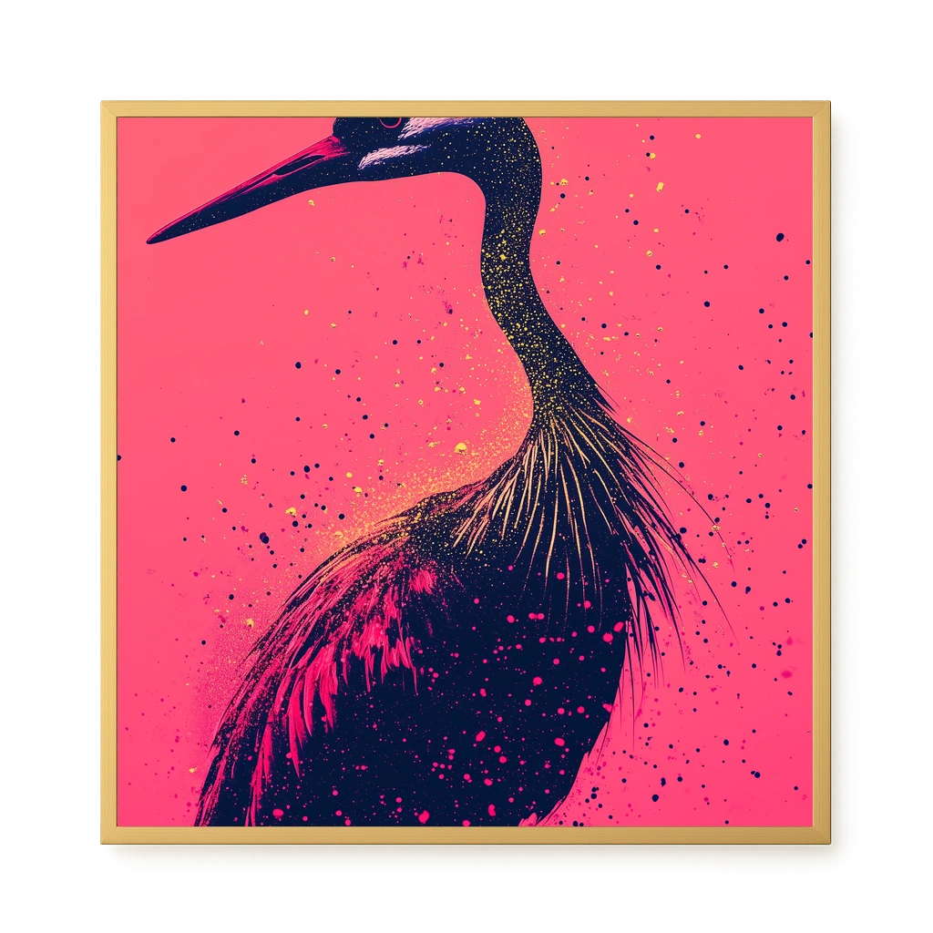 Artistic Bird Canvas Wall Art