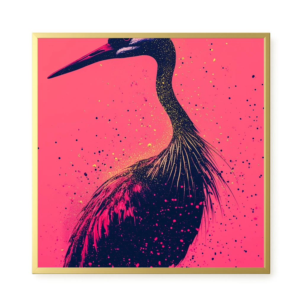 Artistic Bird Canvas Wall Art