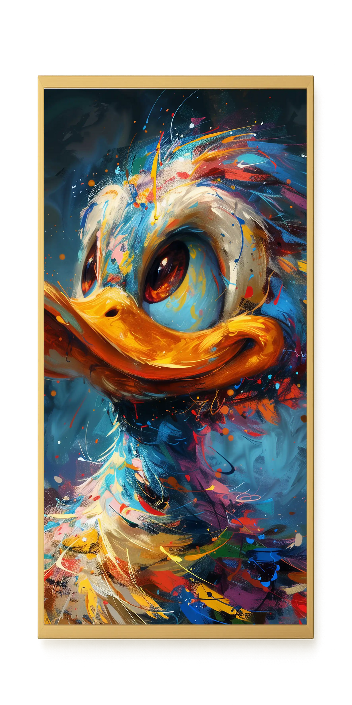 Cartoon Duck Canvas Print