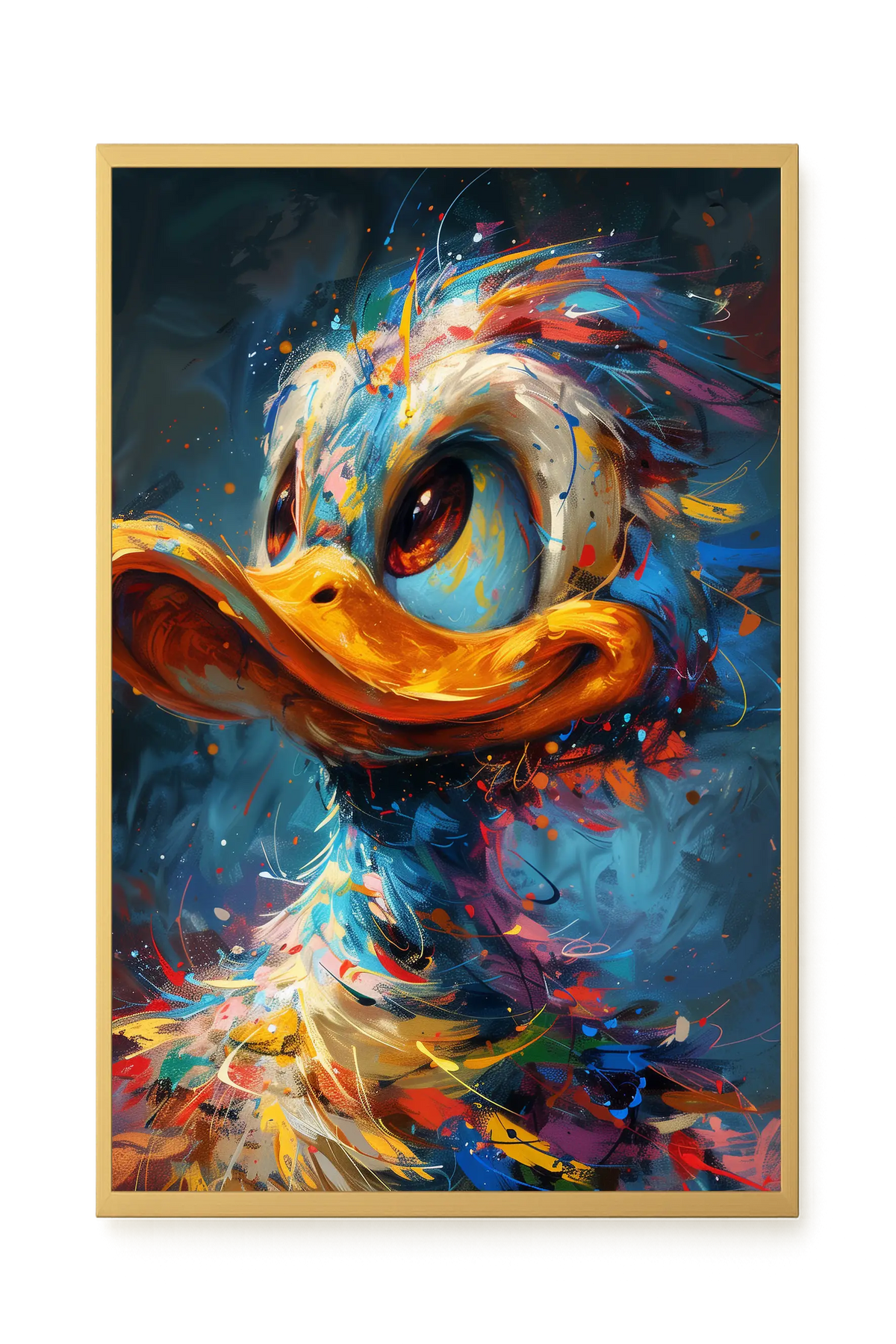 Cartoon Duck Canvas Print