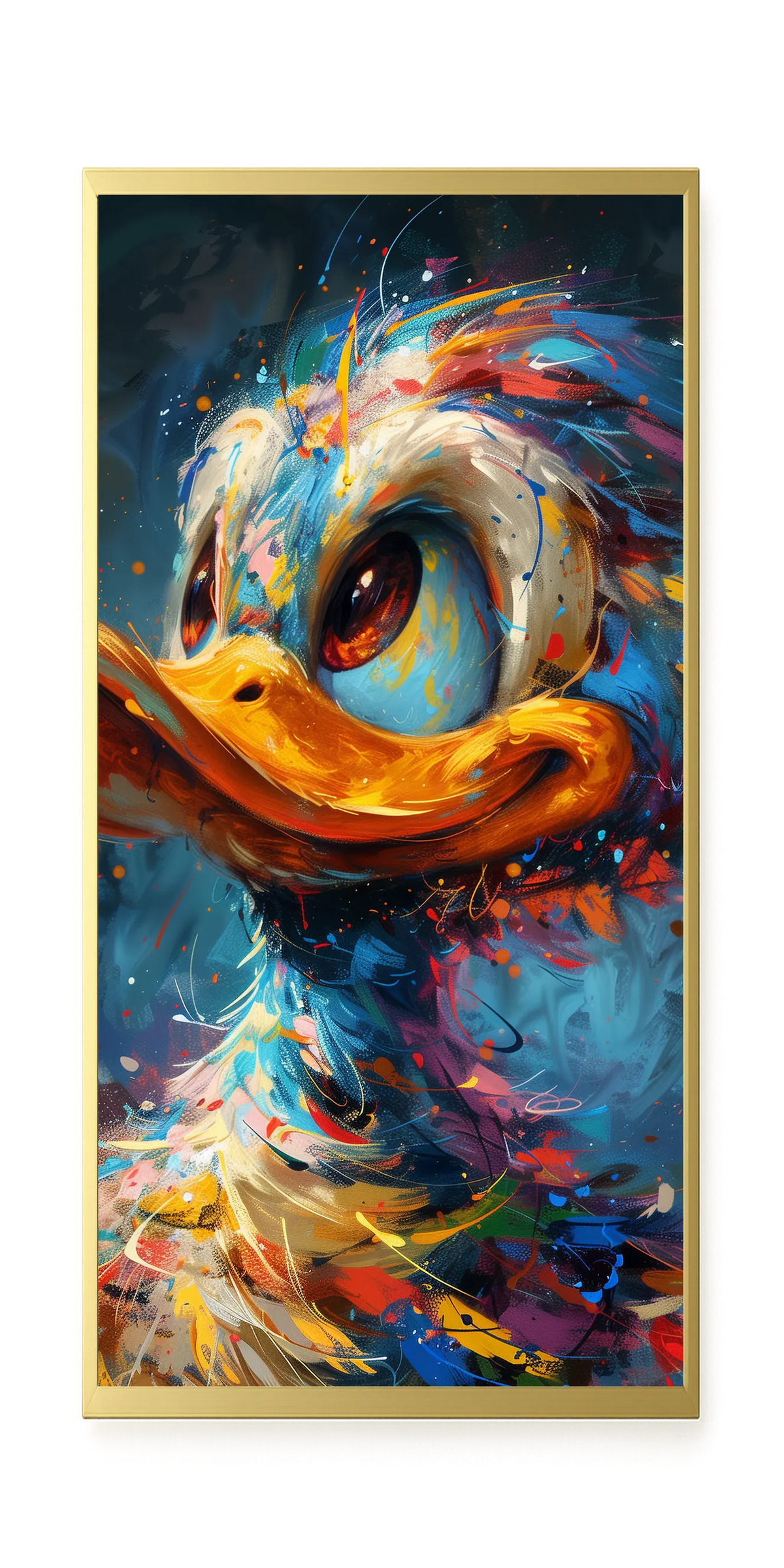 Cartoon Duck Canvas Print