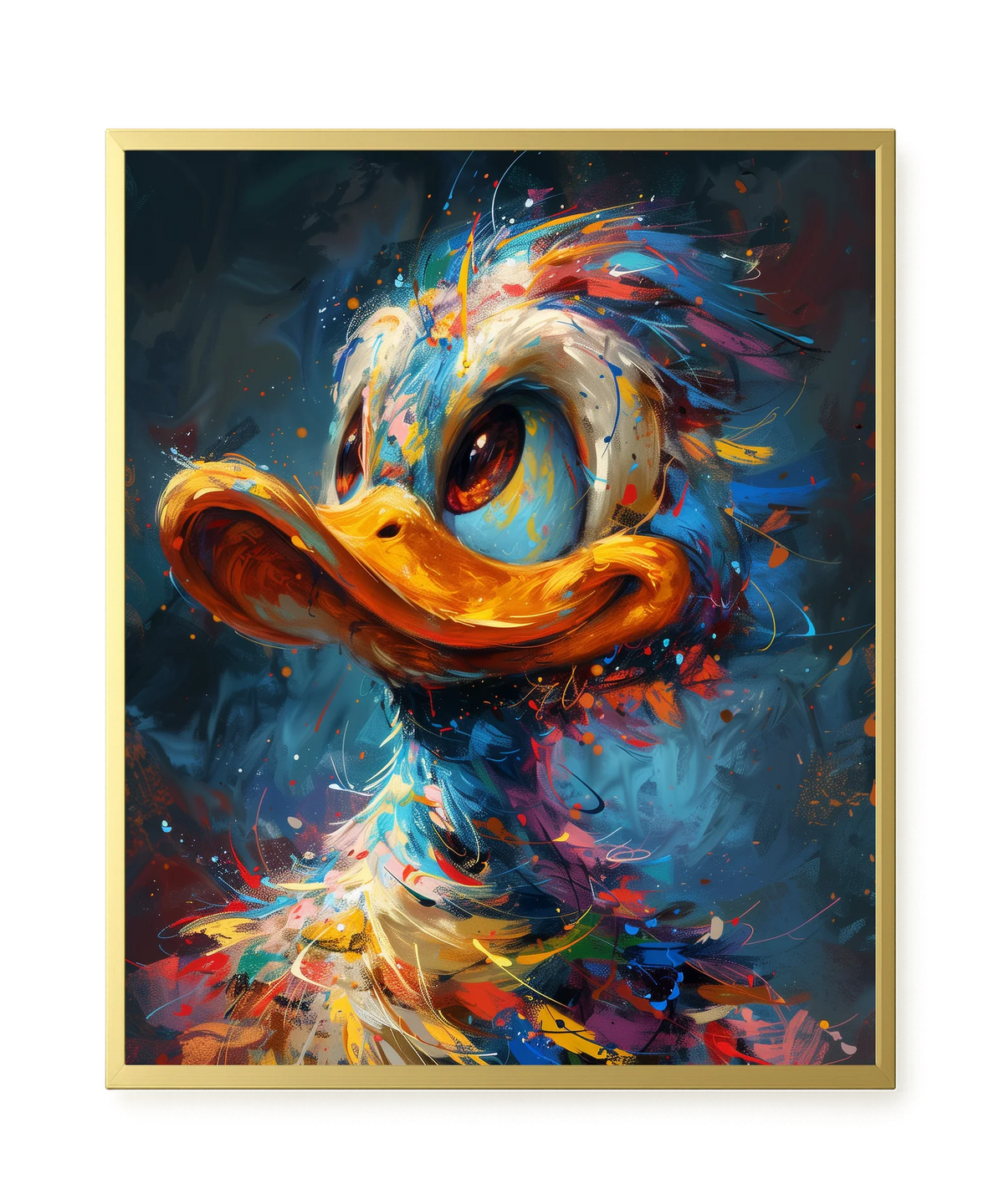 Cartoon Duck Canvas Print