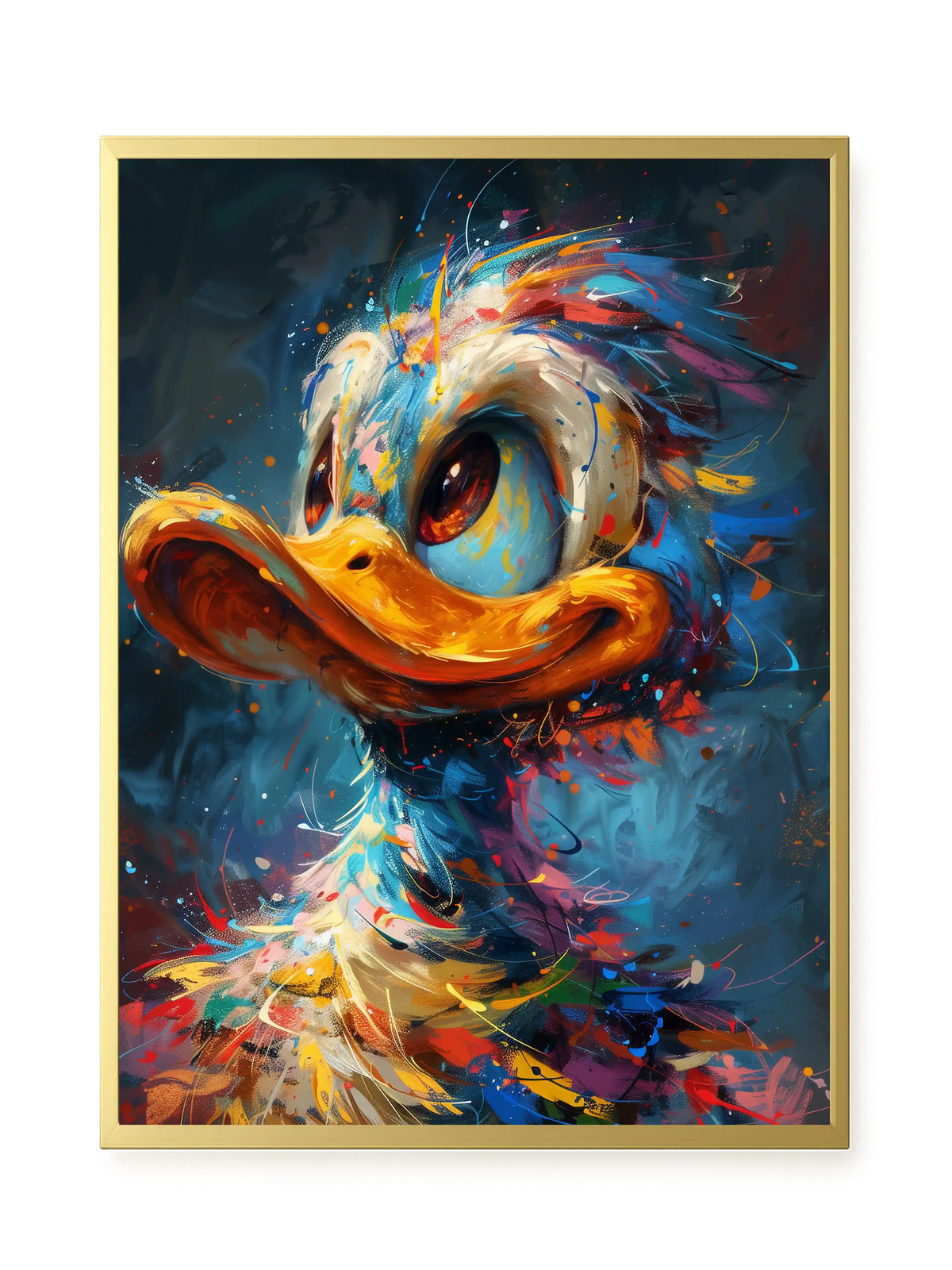 Cartoon Duck Canvas Print
