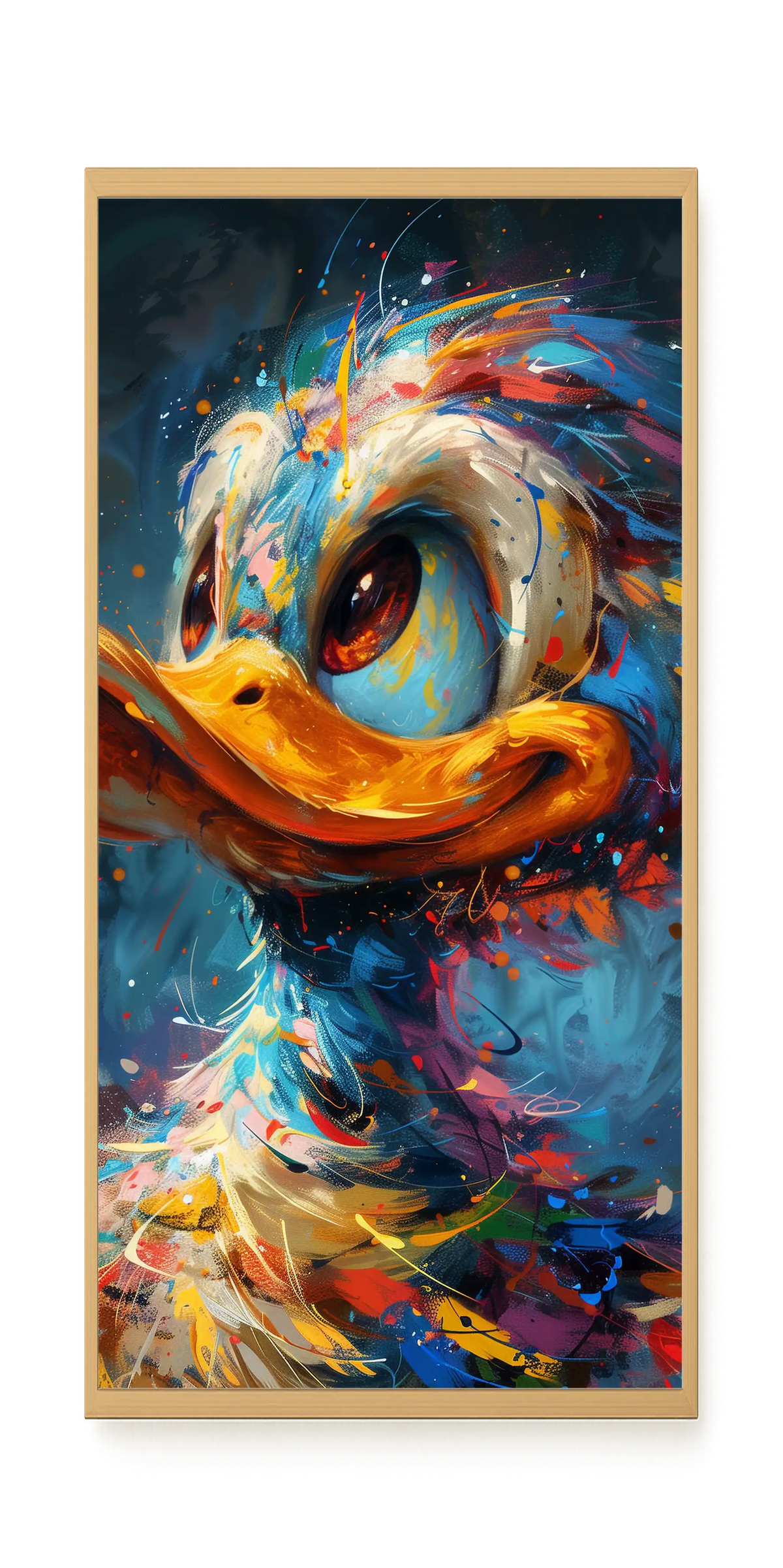Cartoon Duck Canvas Print