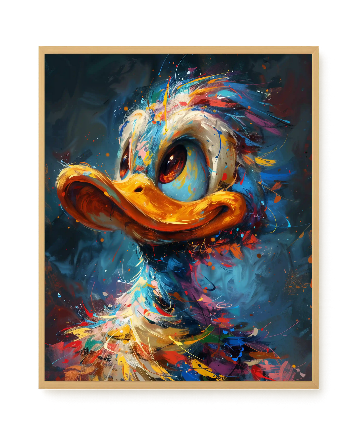 Cartoon Duck Canvas Print