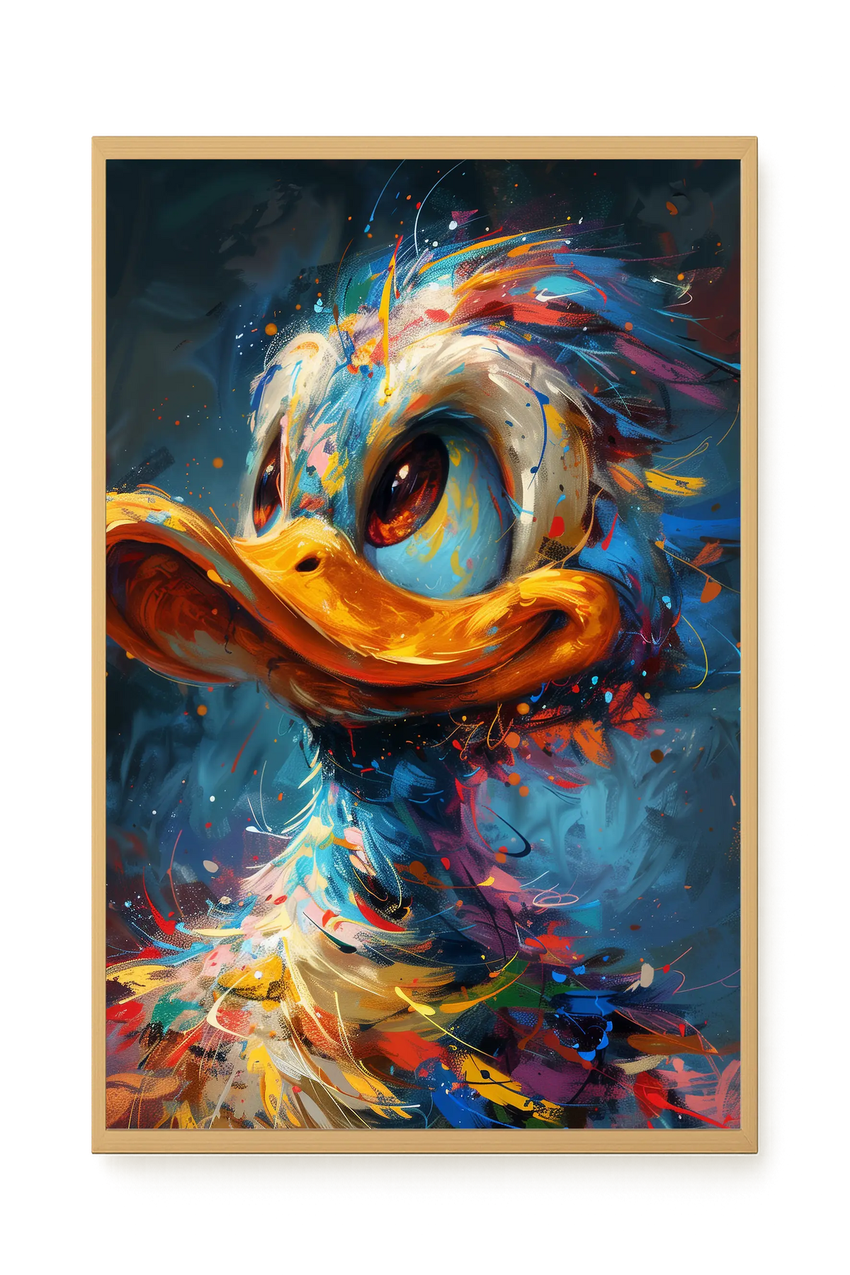 Cartoon Duck Canvas Print