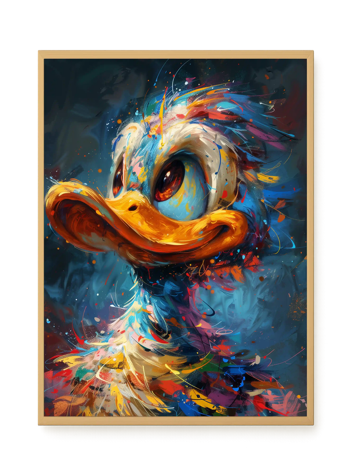 Cartoon Duck Canvas Print