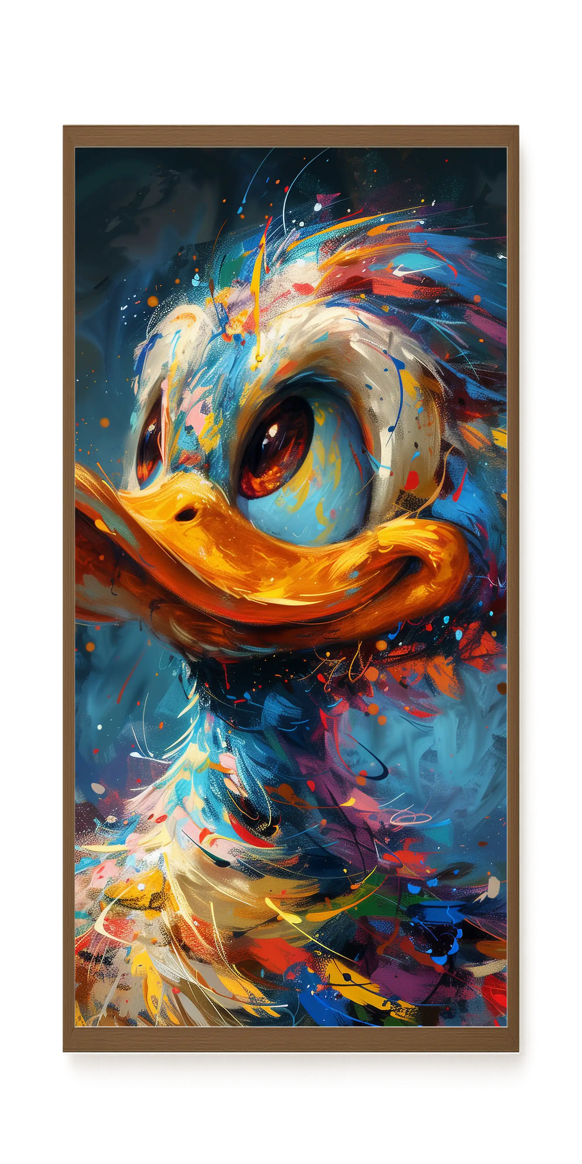 Cartoon Duck Canvas Print