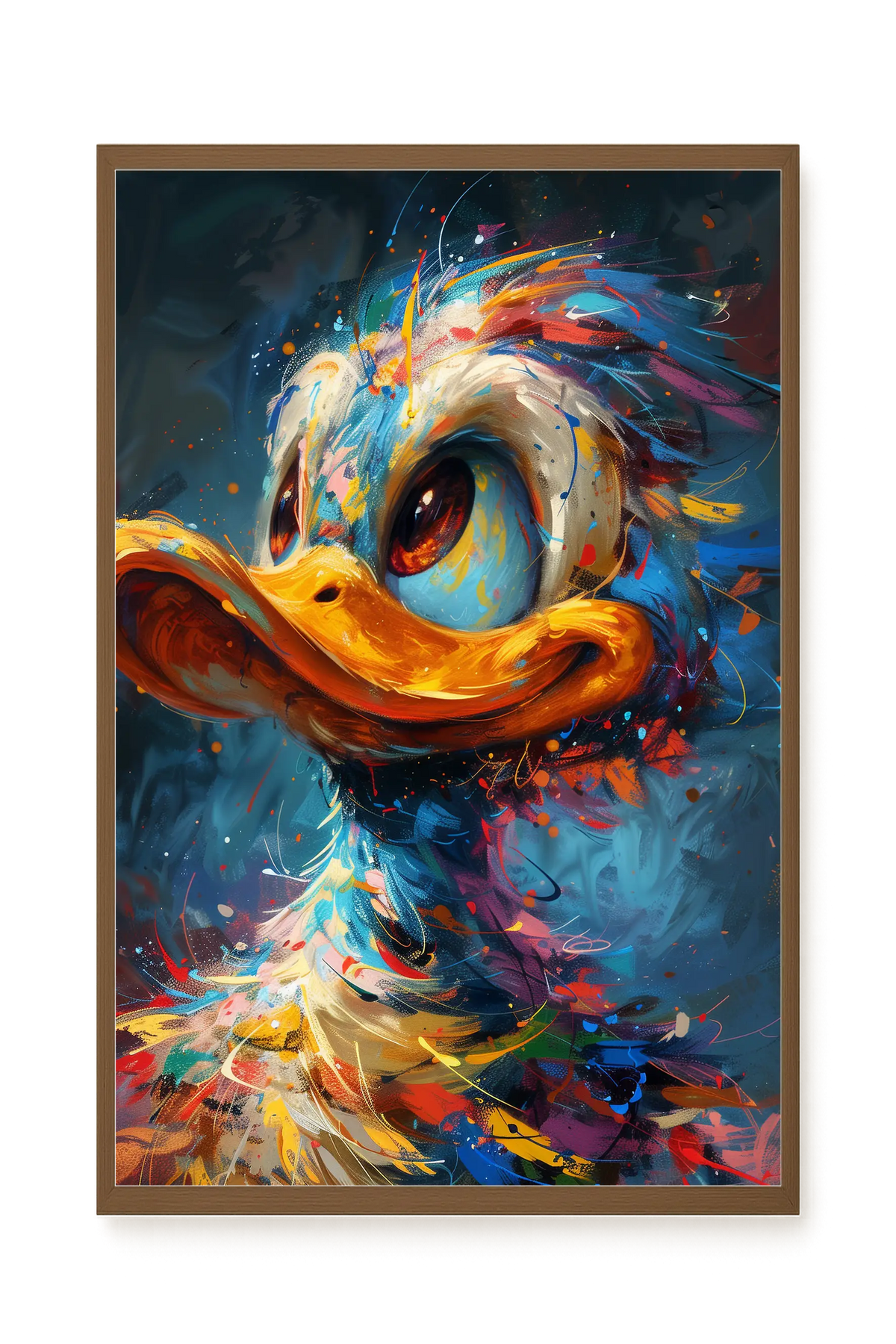 Cartoon Duck Canvas Print