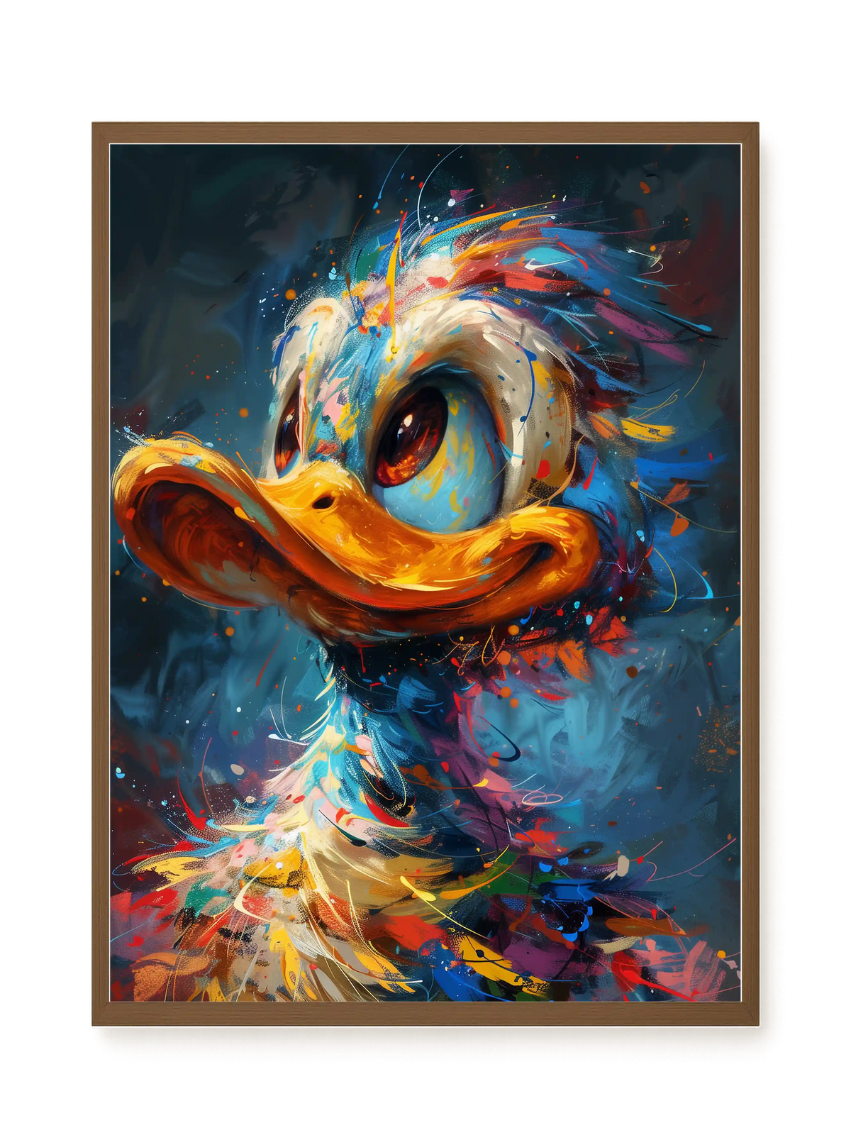 Cartoon Duck Canvas Print