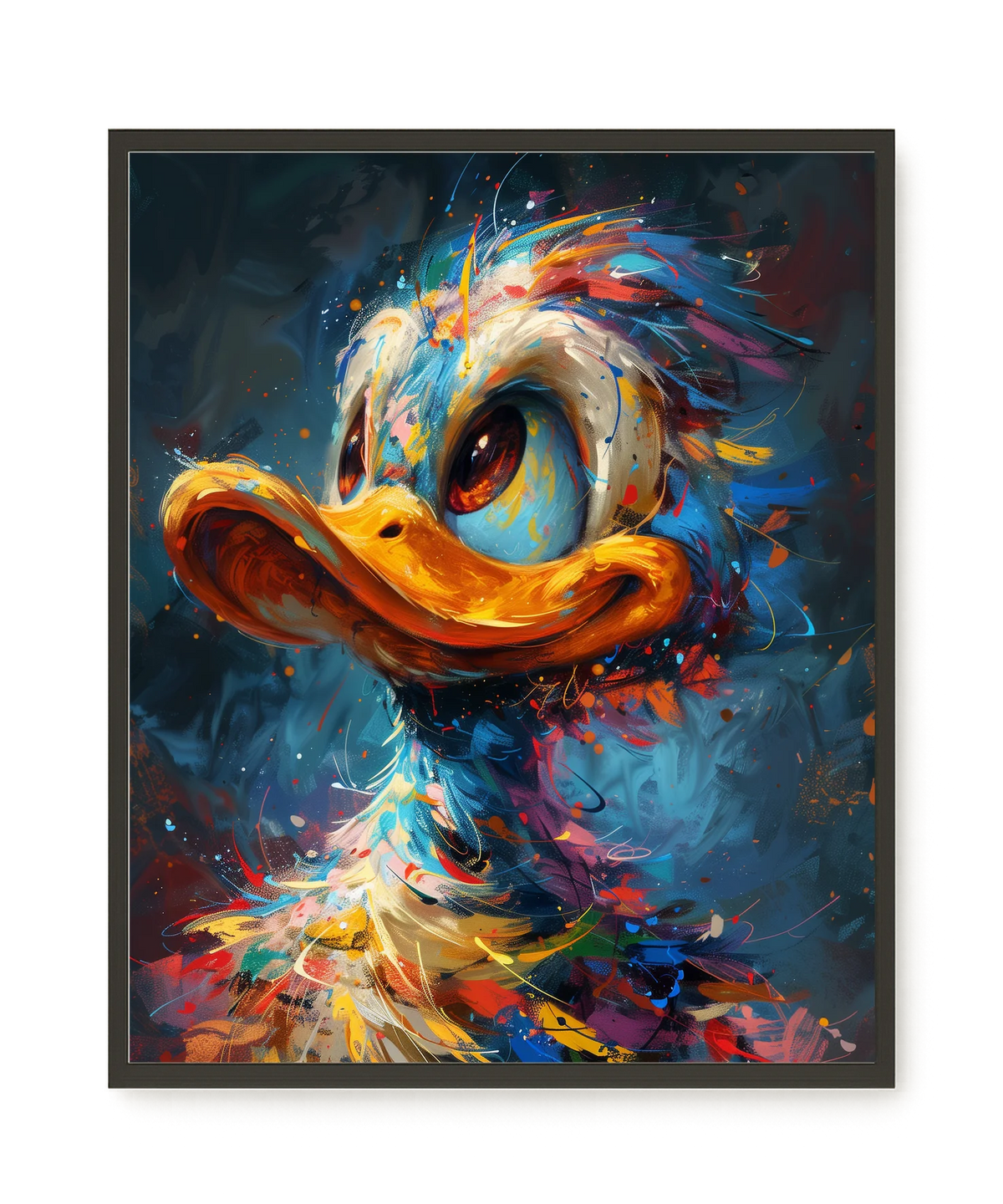 Cartoon Duck Canvas Print