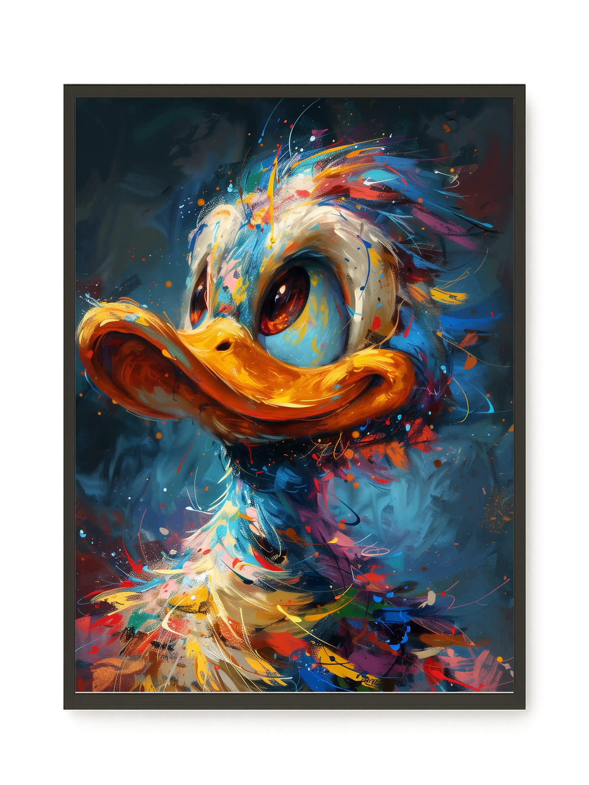 Cartoon Duck Canvas Print