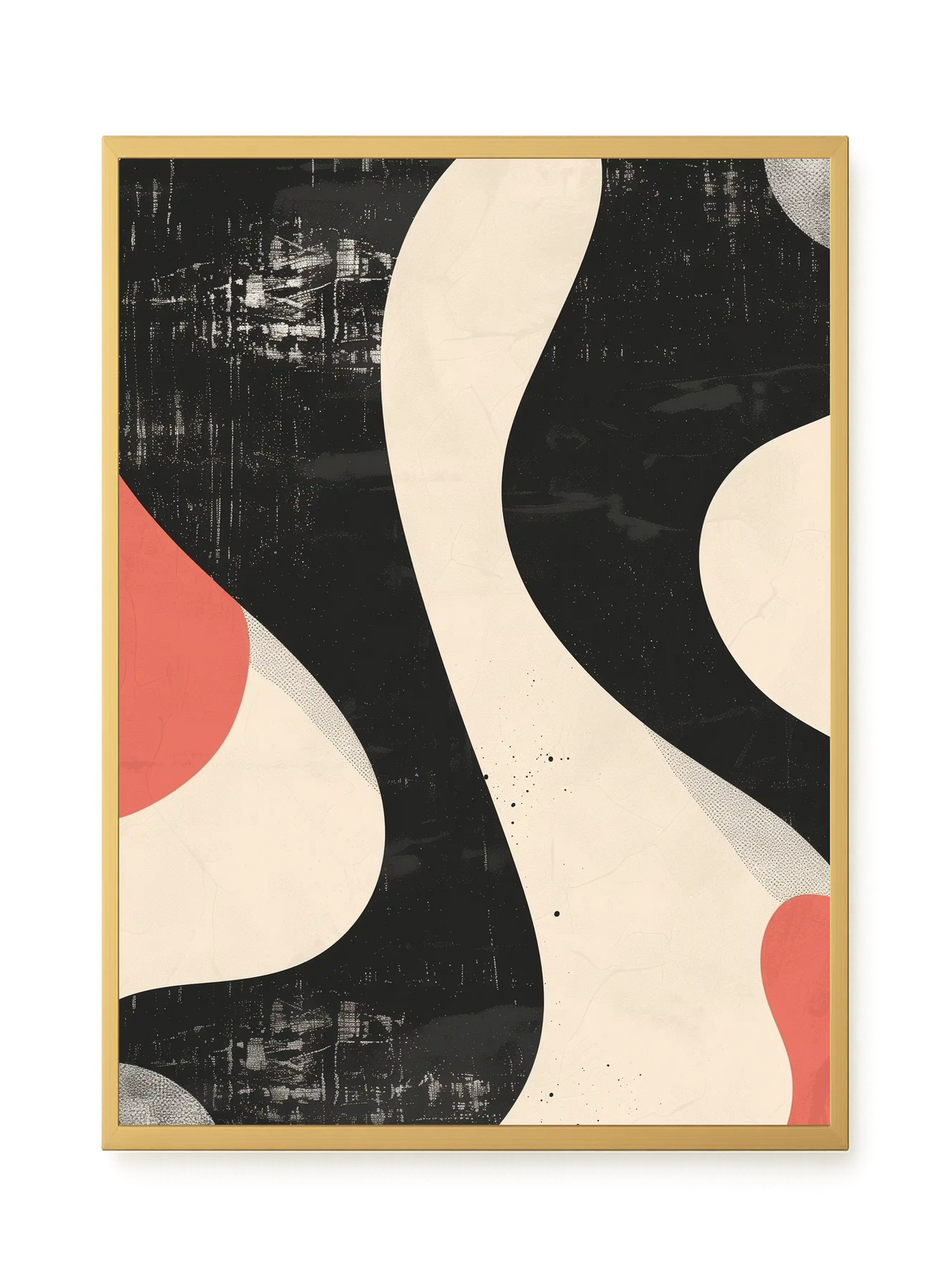 Black Abstract Canvas Print