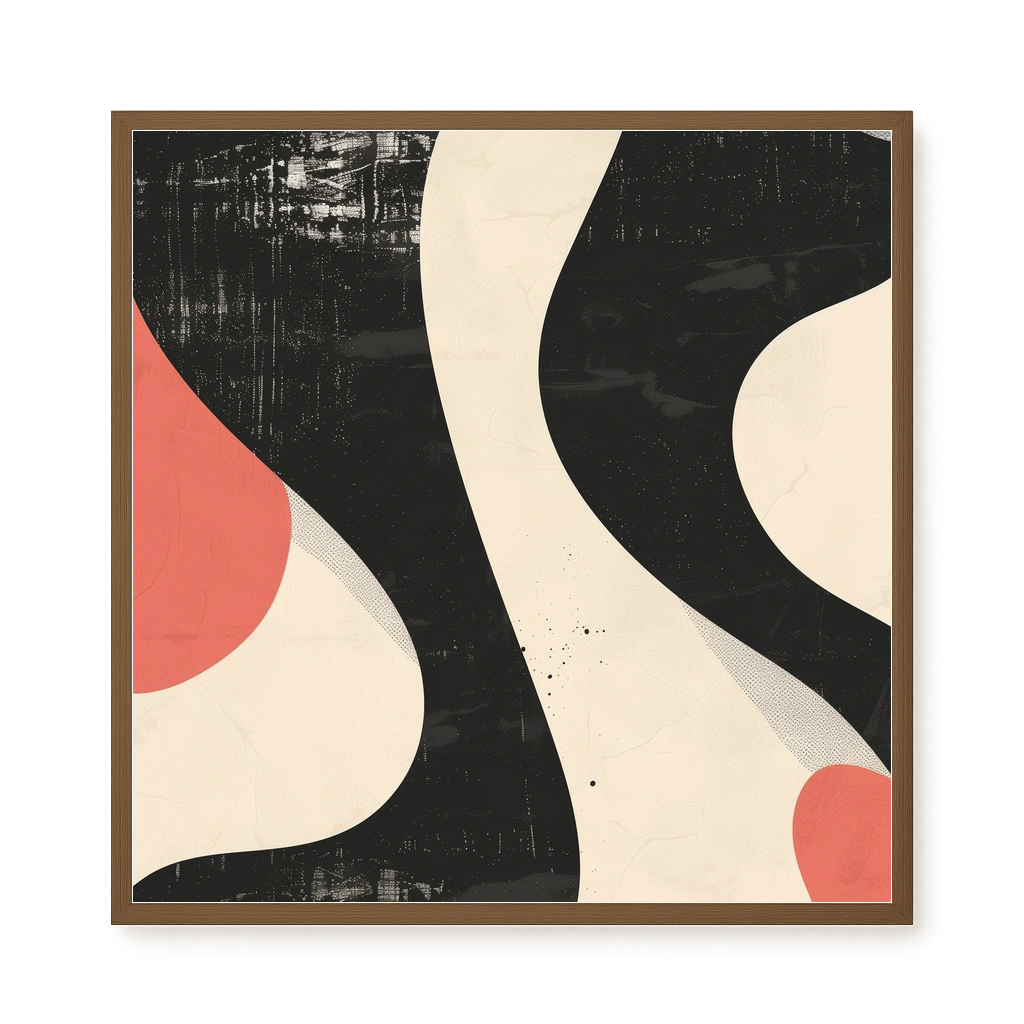 Black Abstract Canvas Print