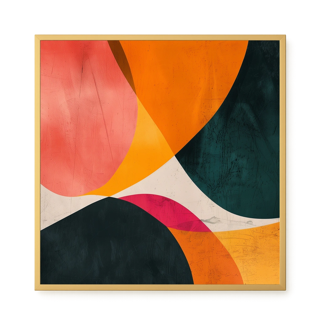 Color Abstract Canvas Wall Art