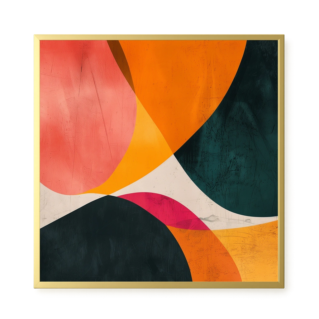 Color Abstract Canvas Wall Art