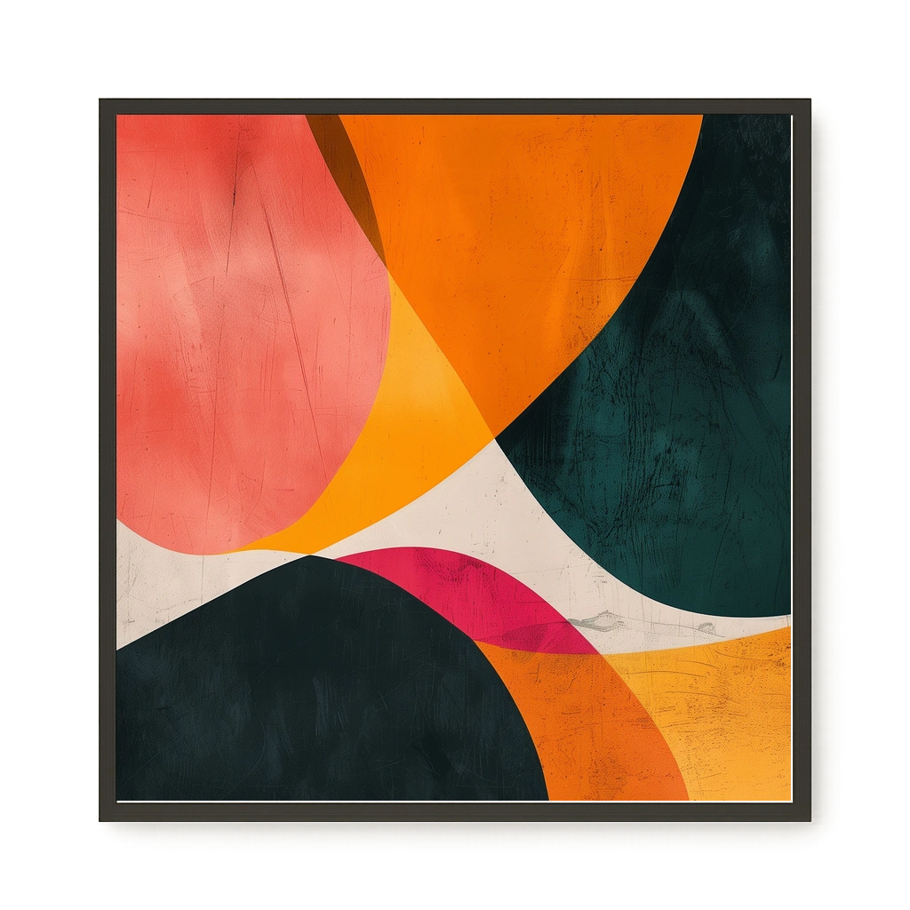 Color Abstract Canvas Wall Art