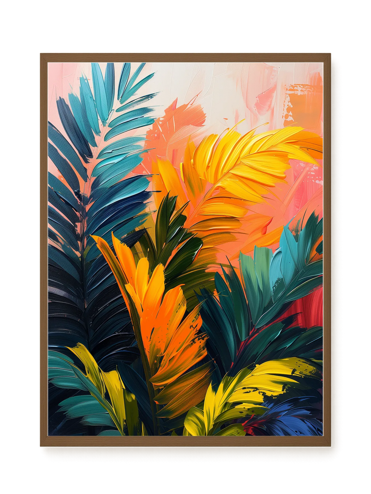 Tropical Leaves Canvas Wall Art