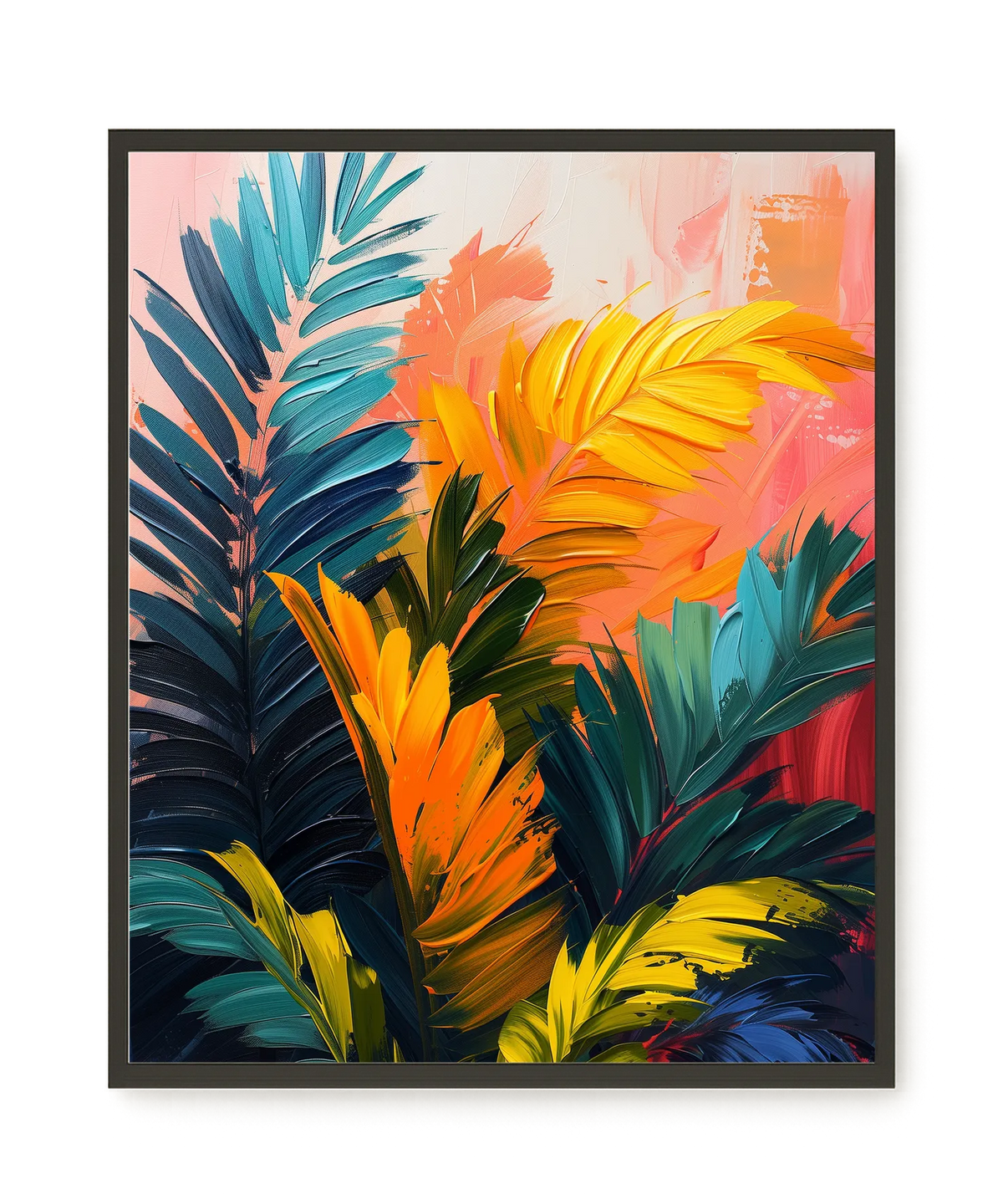 Tropical Leaves Canvas Wall Art