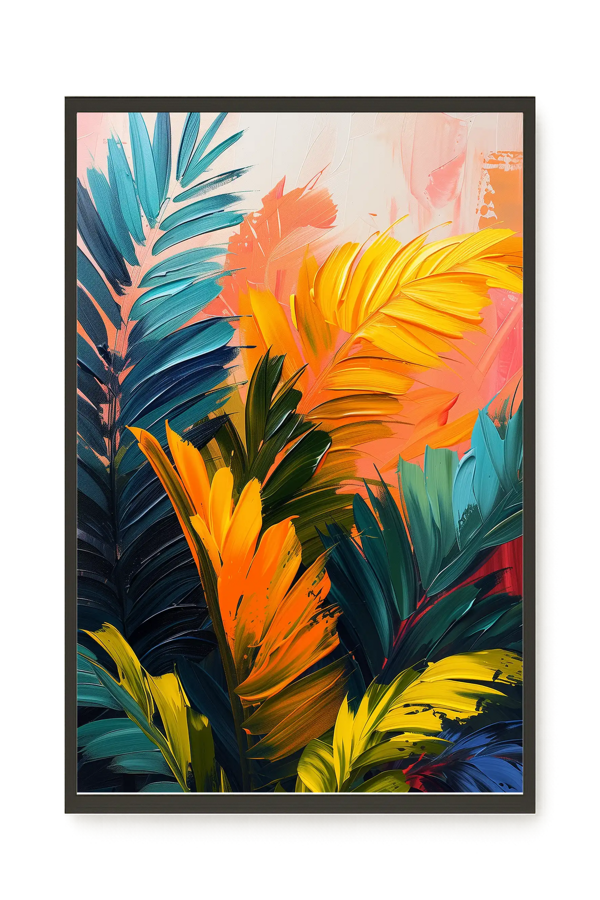 Tropical Leaves Canvas Wall Art