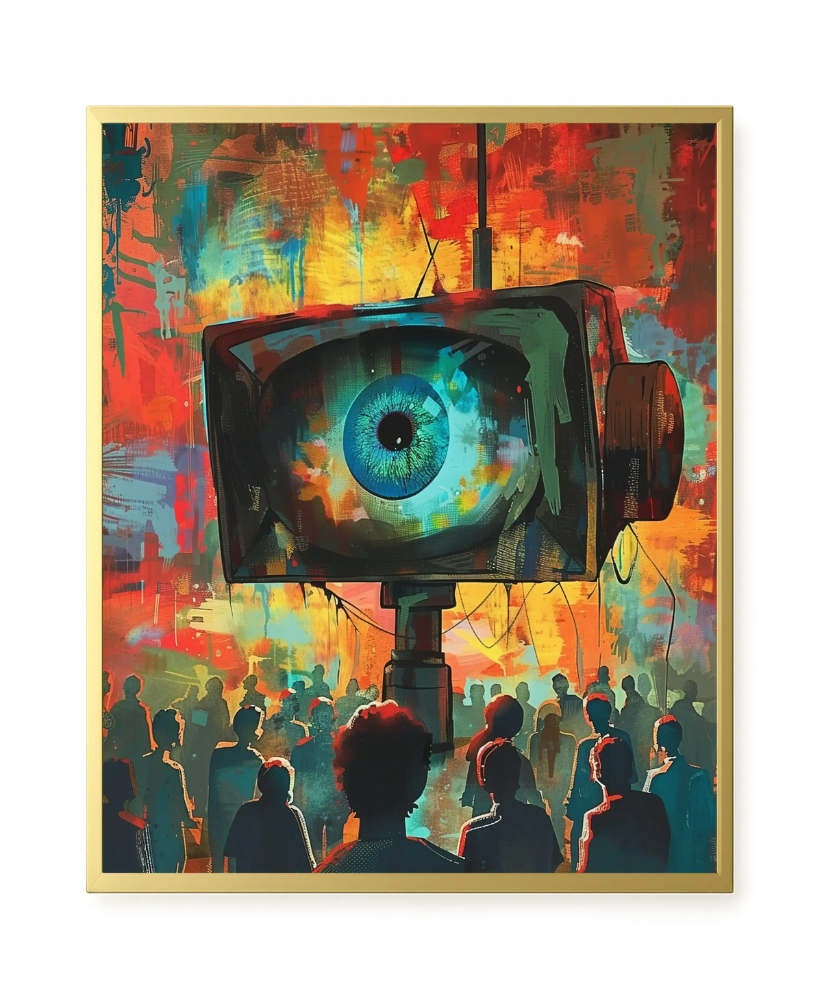 Surveillance Eye Canvas Wall Art