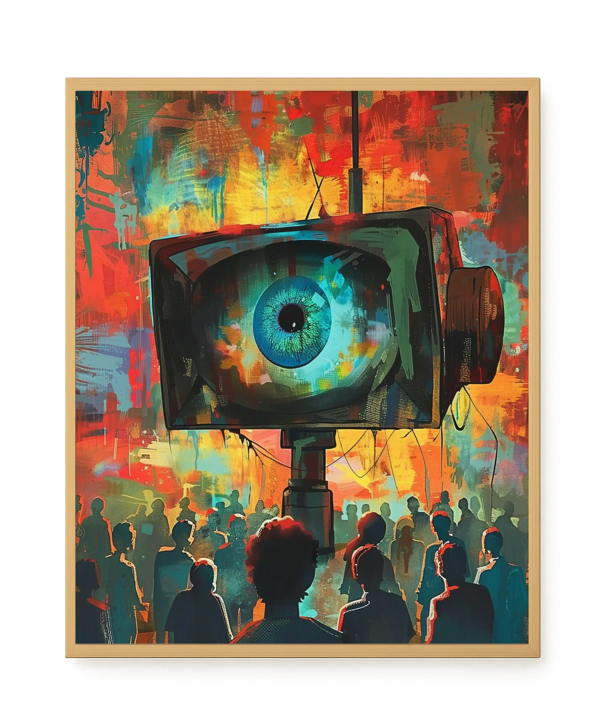 Surveillance Eye Canvas Wall Art