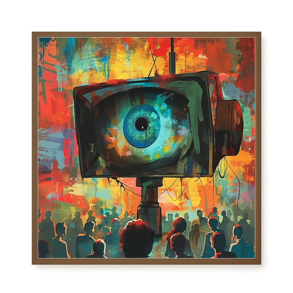 Surveillance Eye Canvas Wall Art