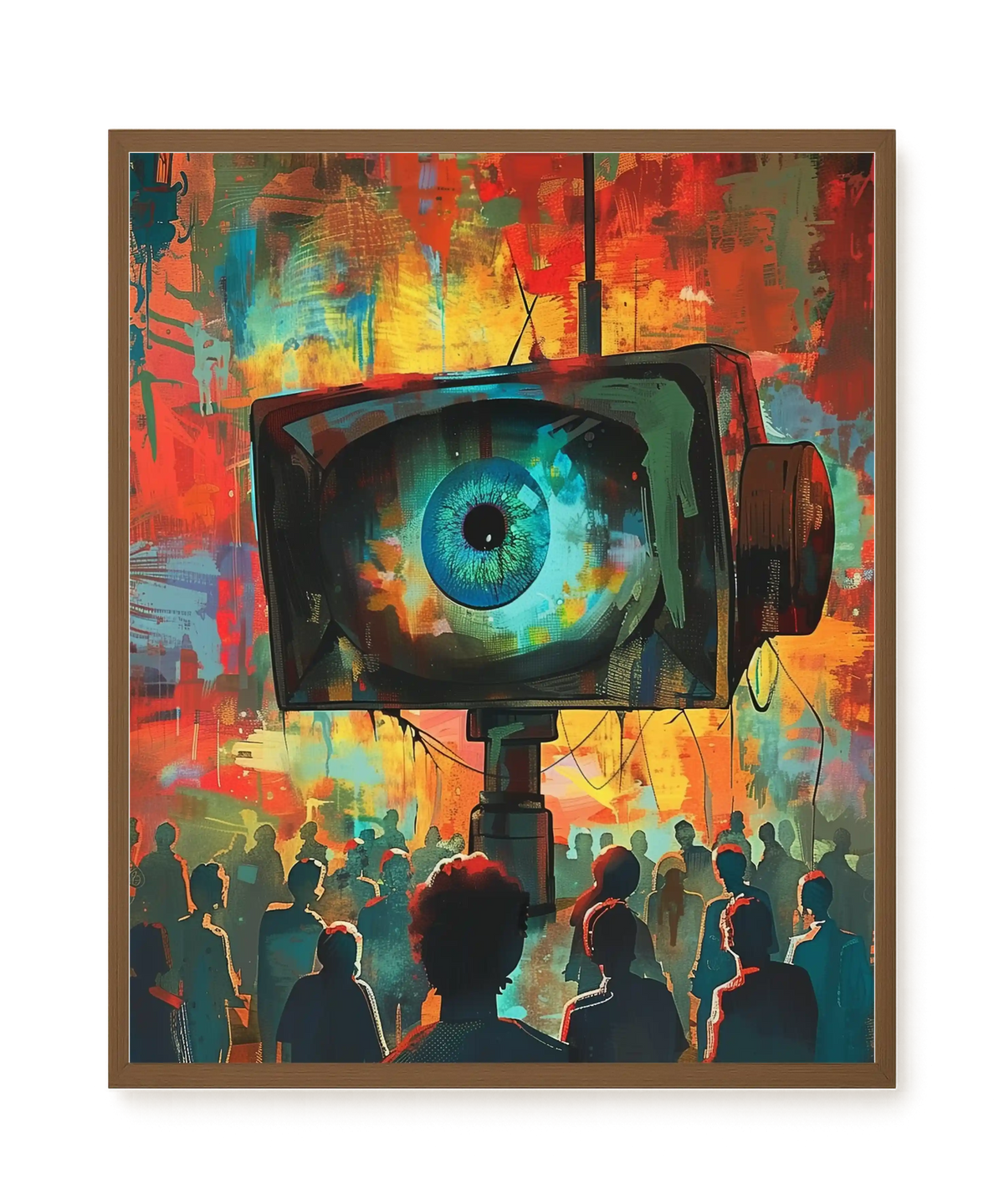 Surveillance Eye Canvas Wall Art