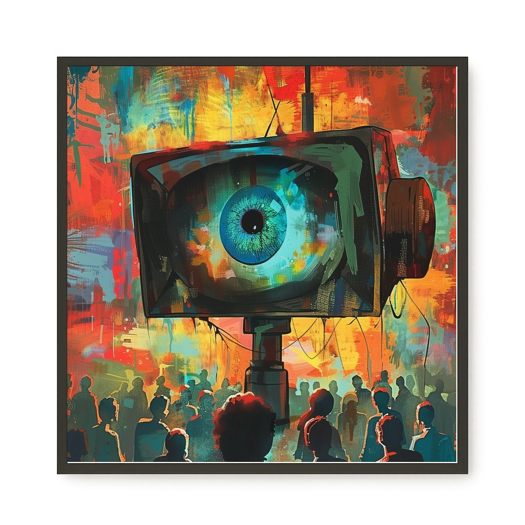 Surveillance Eye Canvas Wall Art