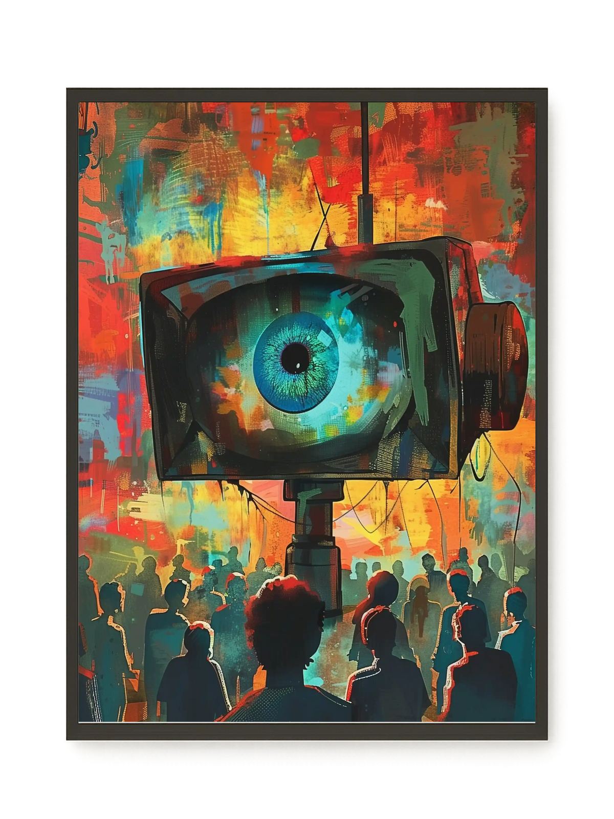 Surveillance Eye Canvas Wall Art