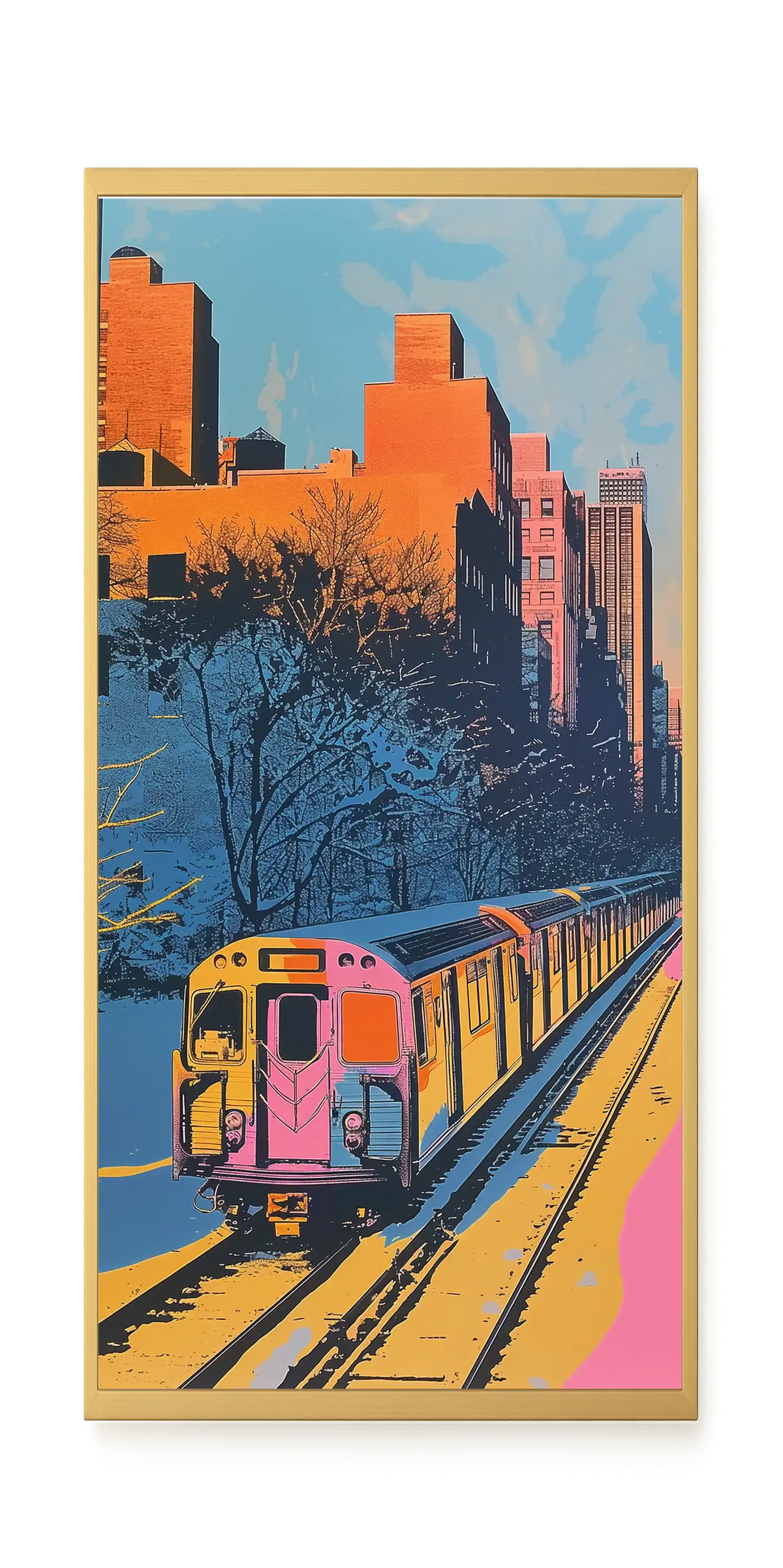 Urban Train Canvas Print