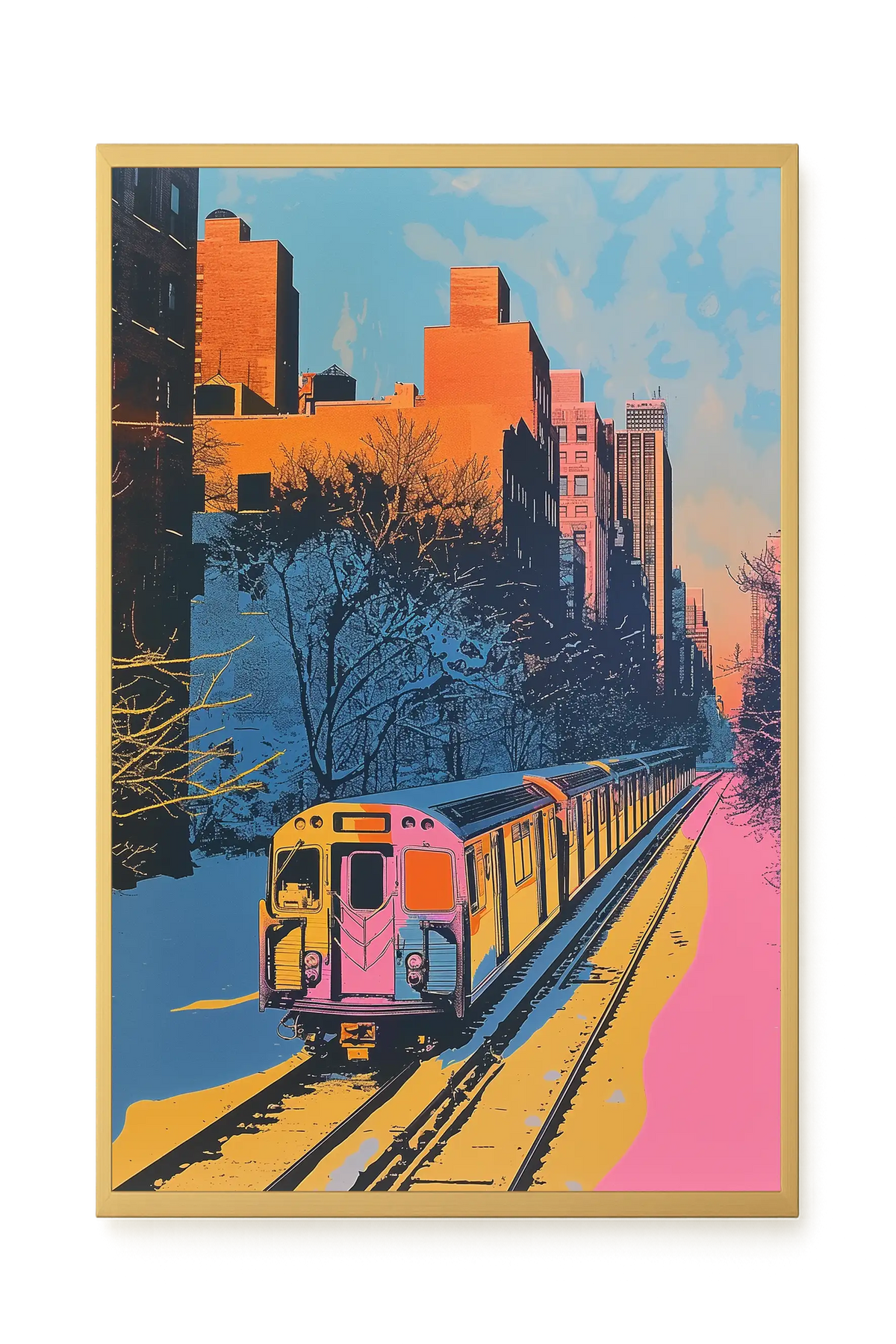 Urban Train Canvas Print