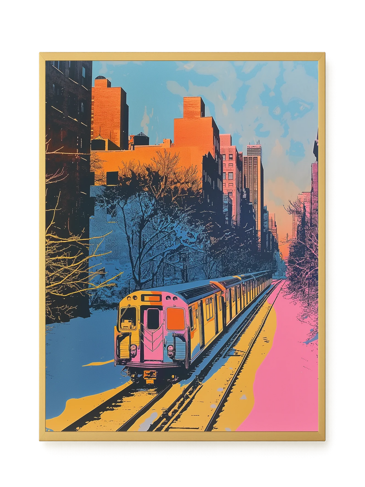 Urban Train Canvas Print