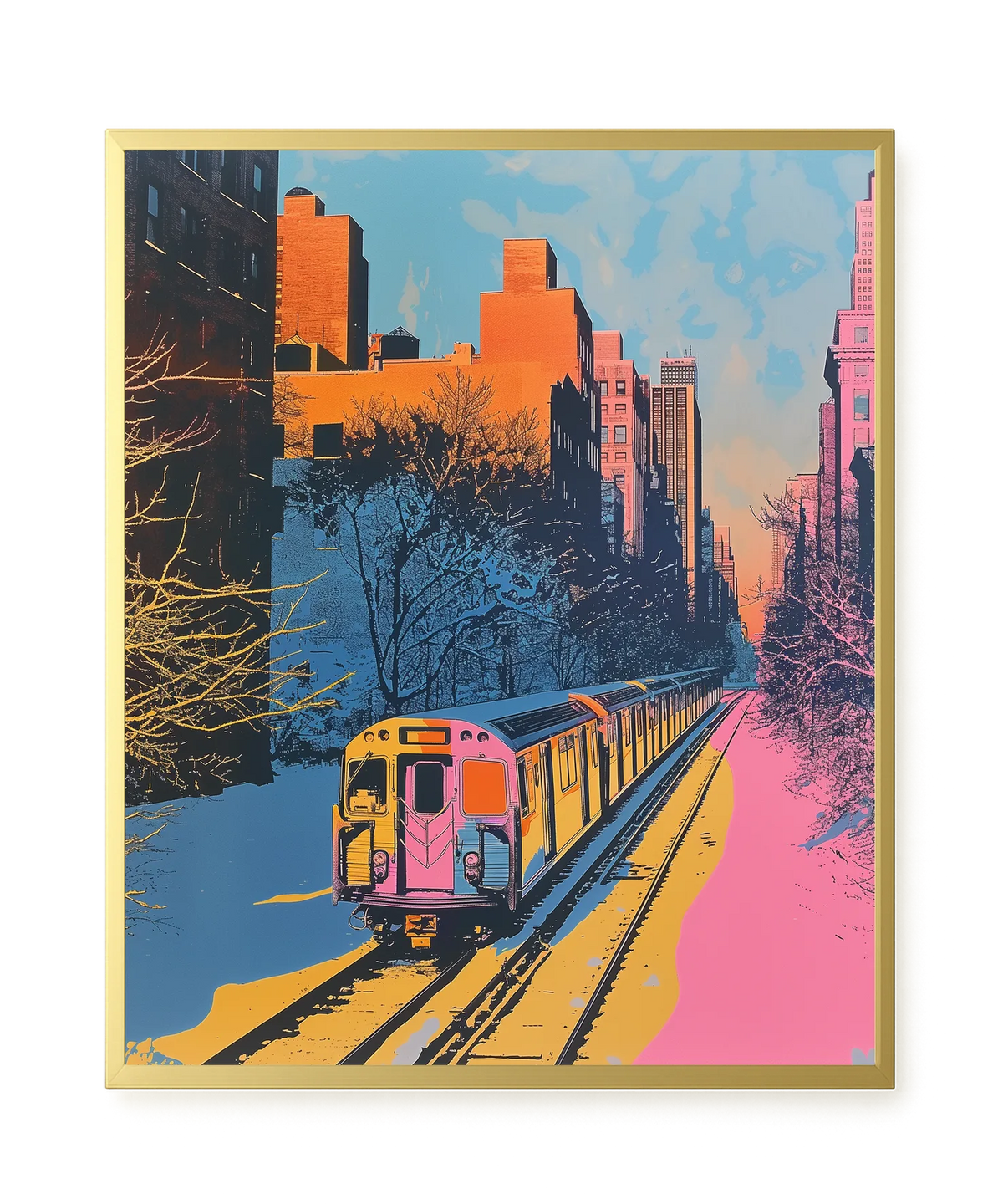 Urban Train Canvas Print