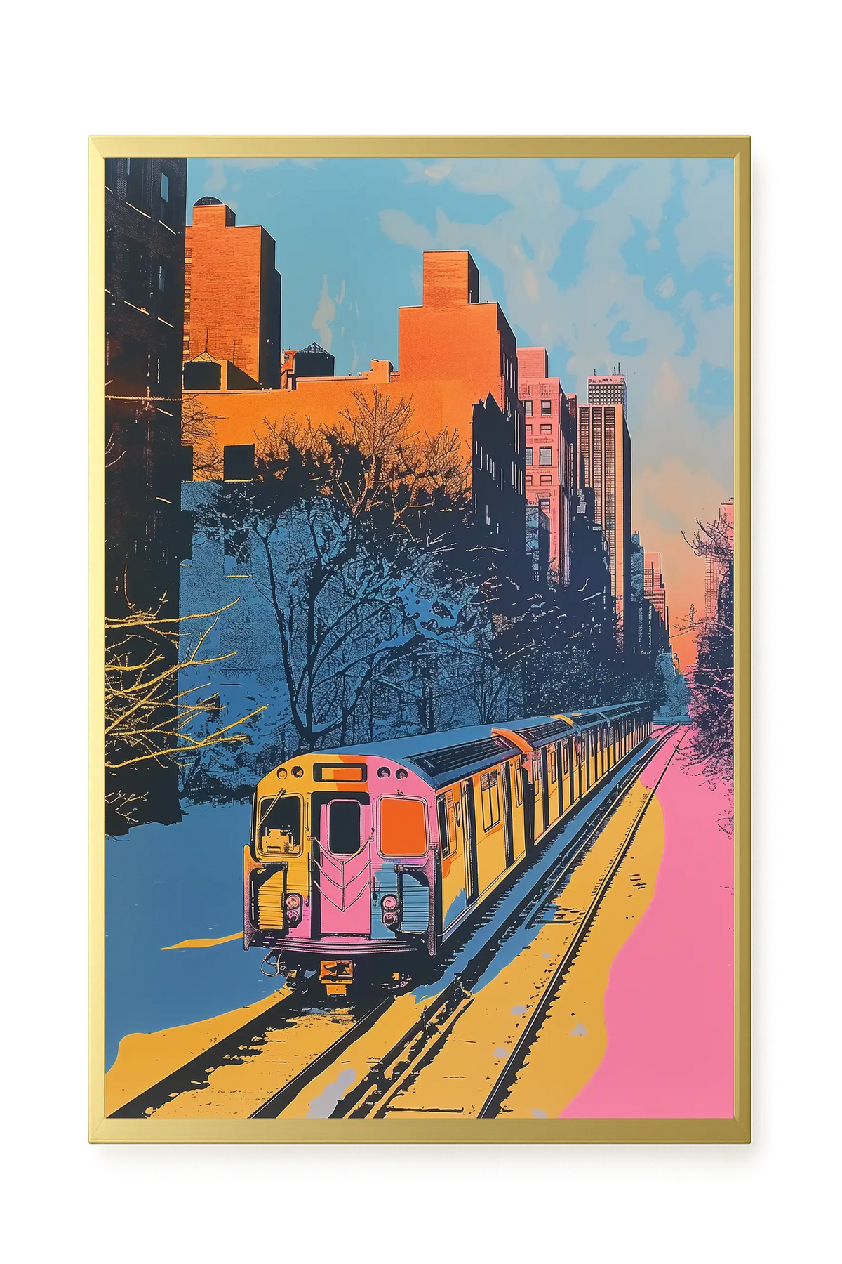 Urban Train Canvas Print