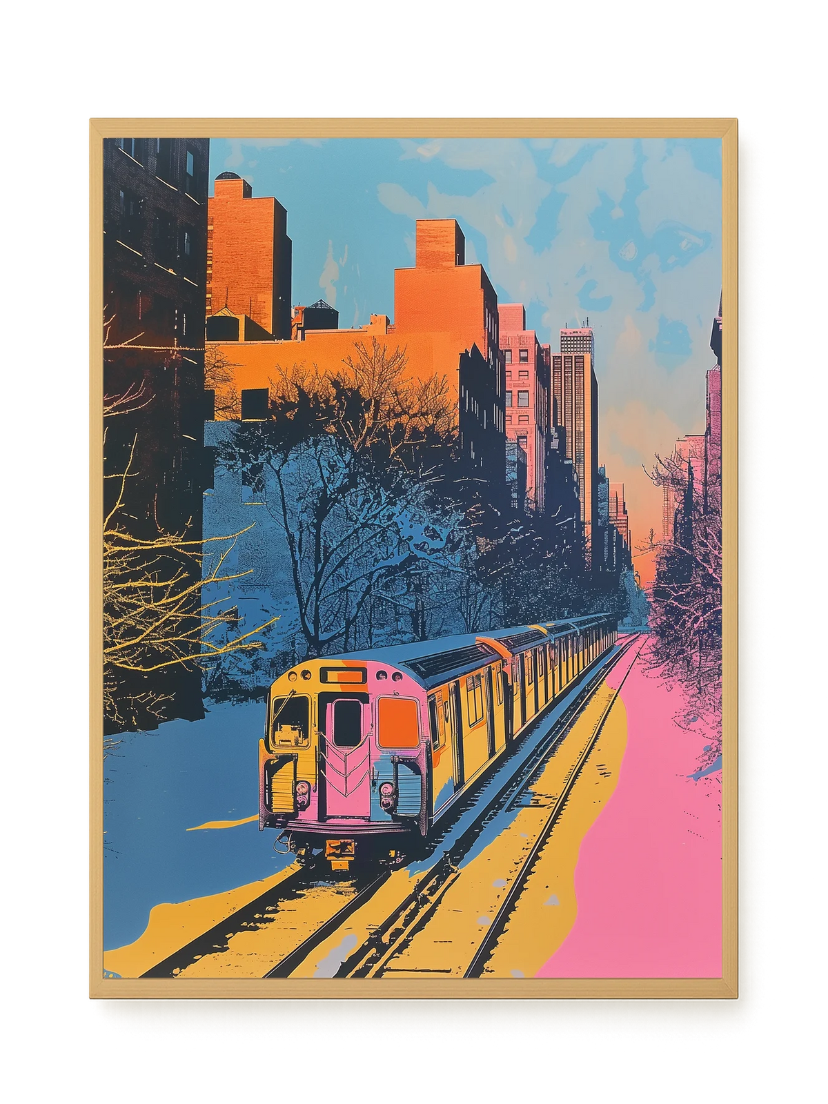 Urban Train Canvas Print