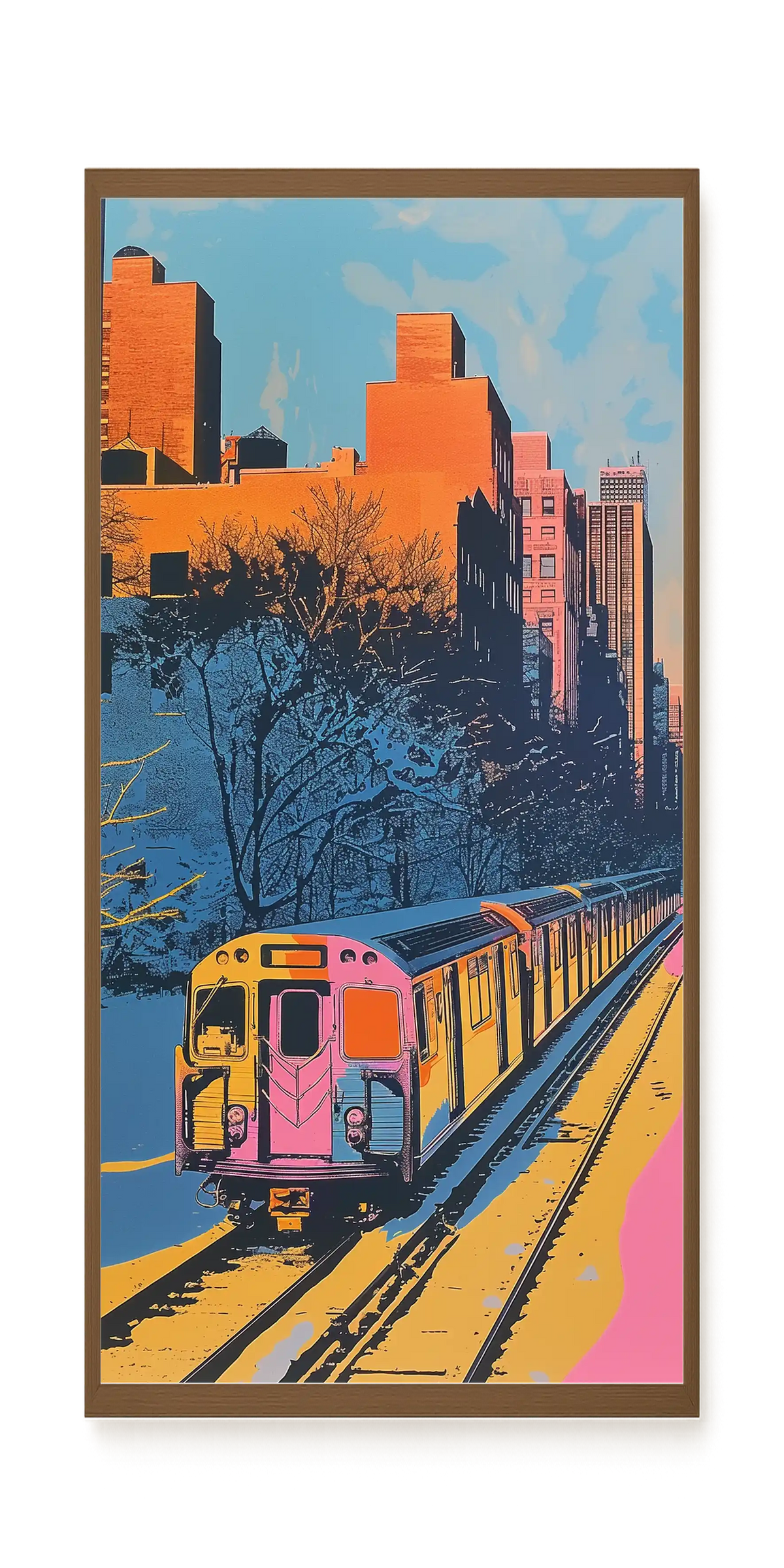Urban Train Canvas Print