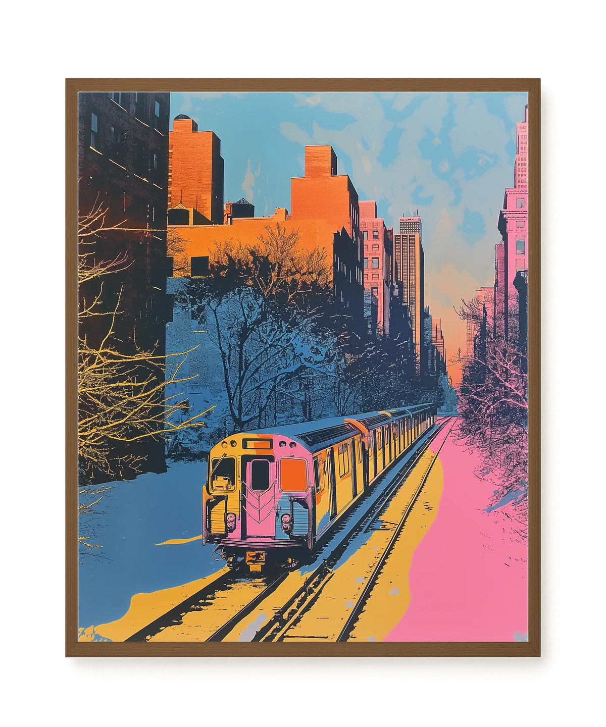 Urban Train Canvas Print