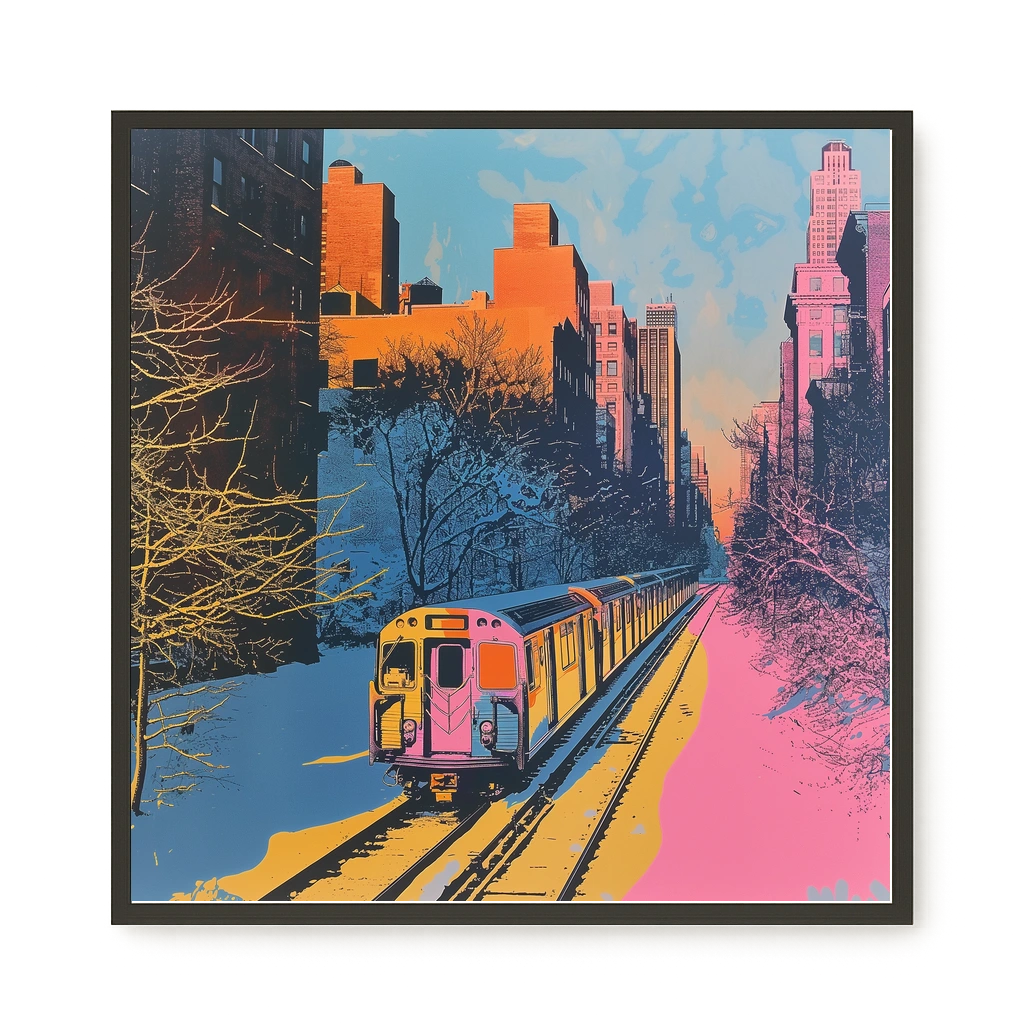 Urban Train Canvas Print