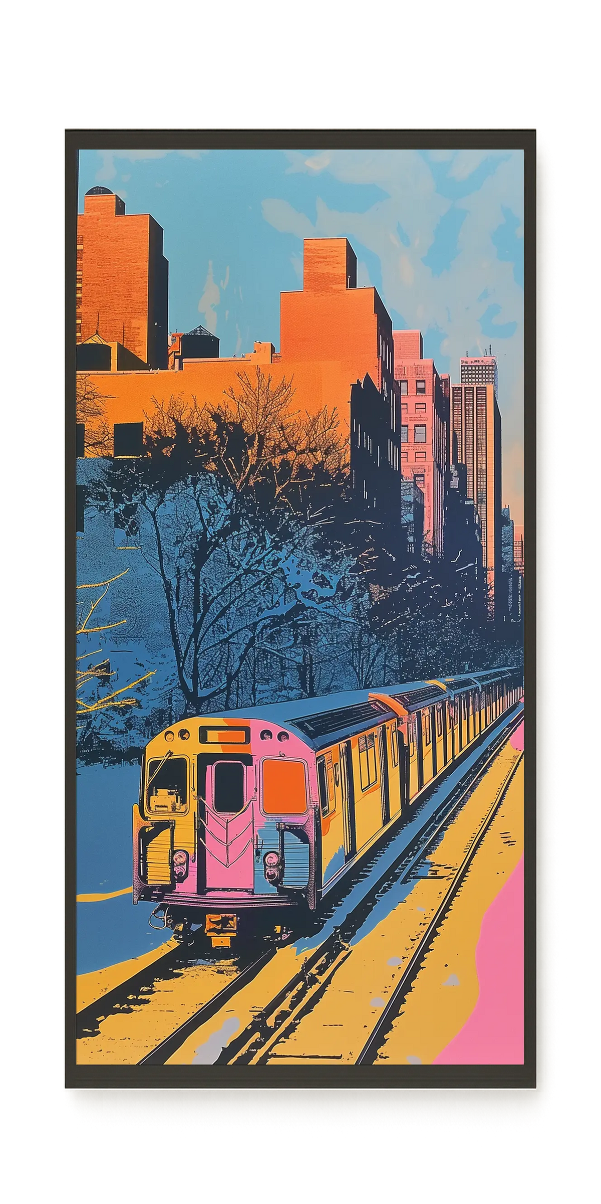 Urban Train Canvas Print