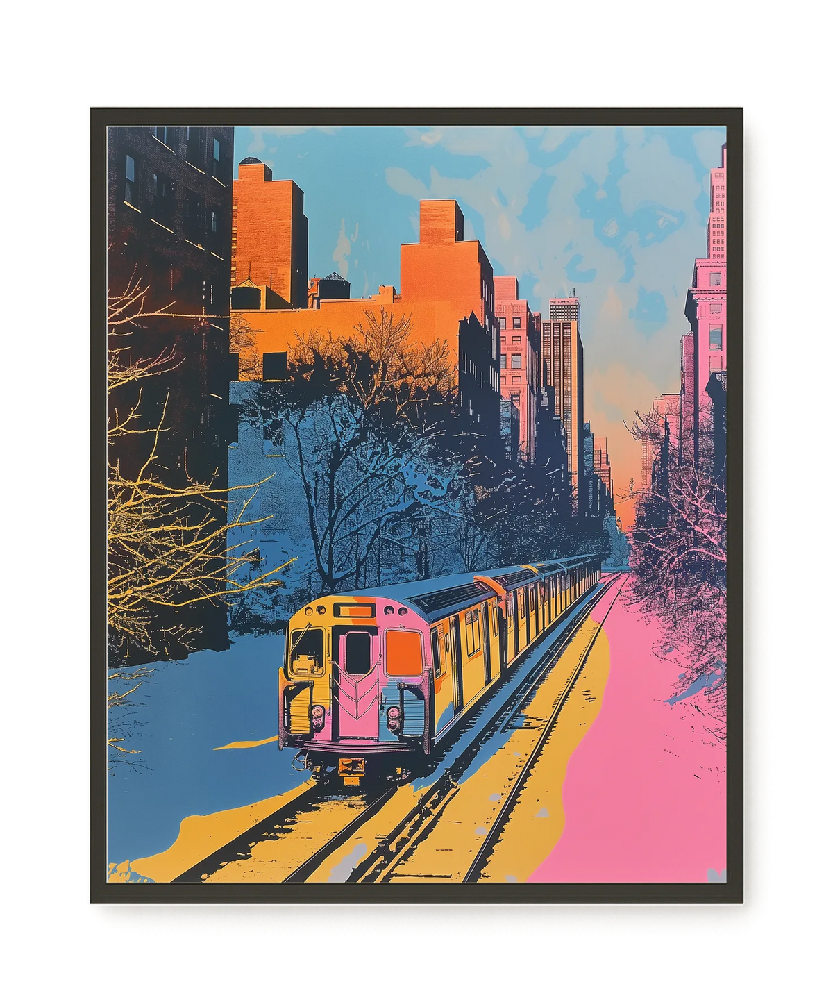 Urban Train Canvas Print