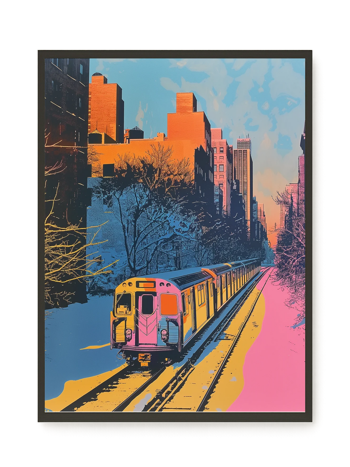 Urban Train Canvas Print