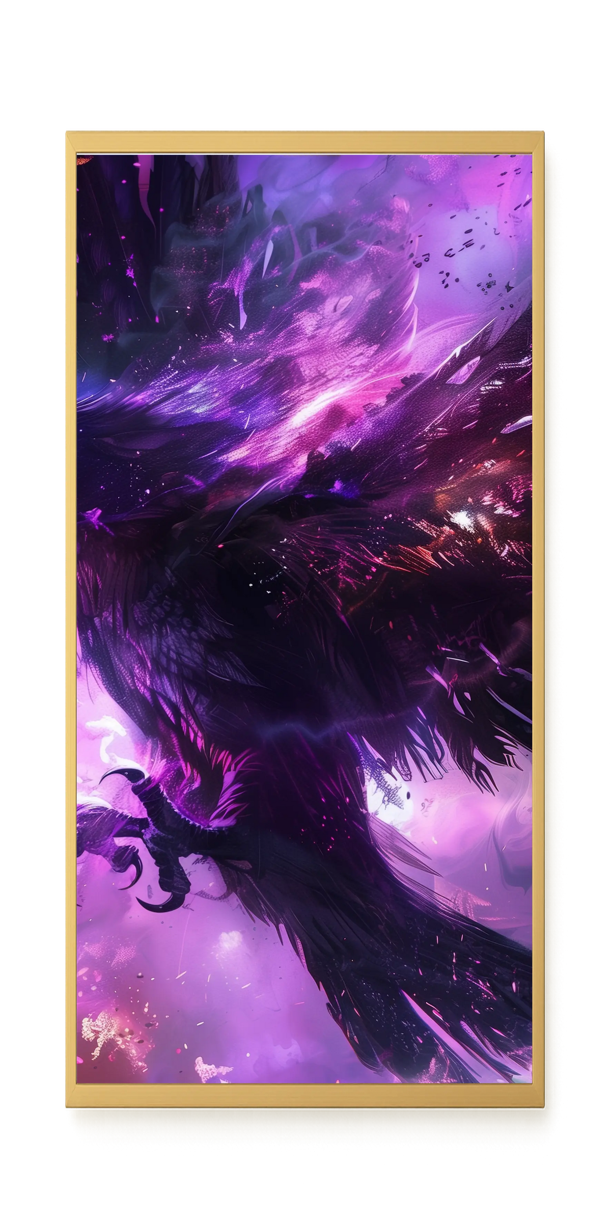Cosmic Raven Canvas Print