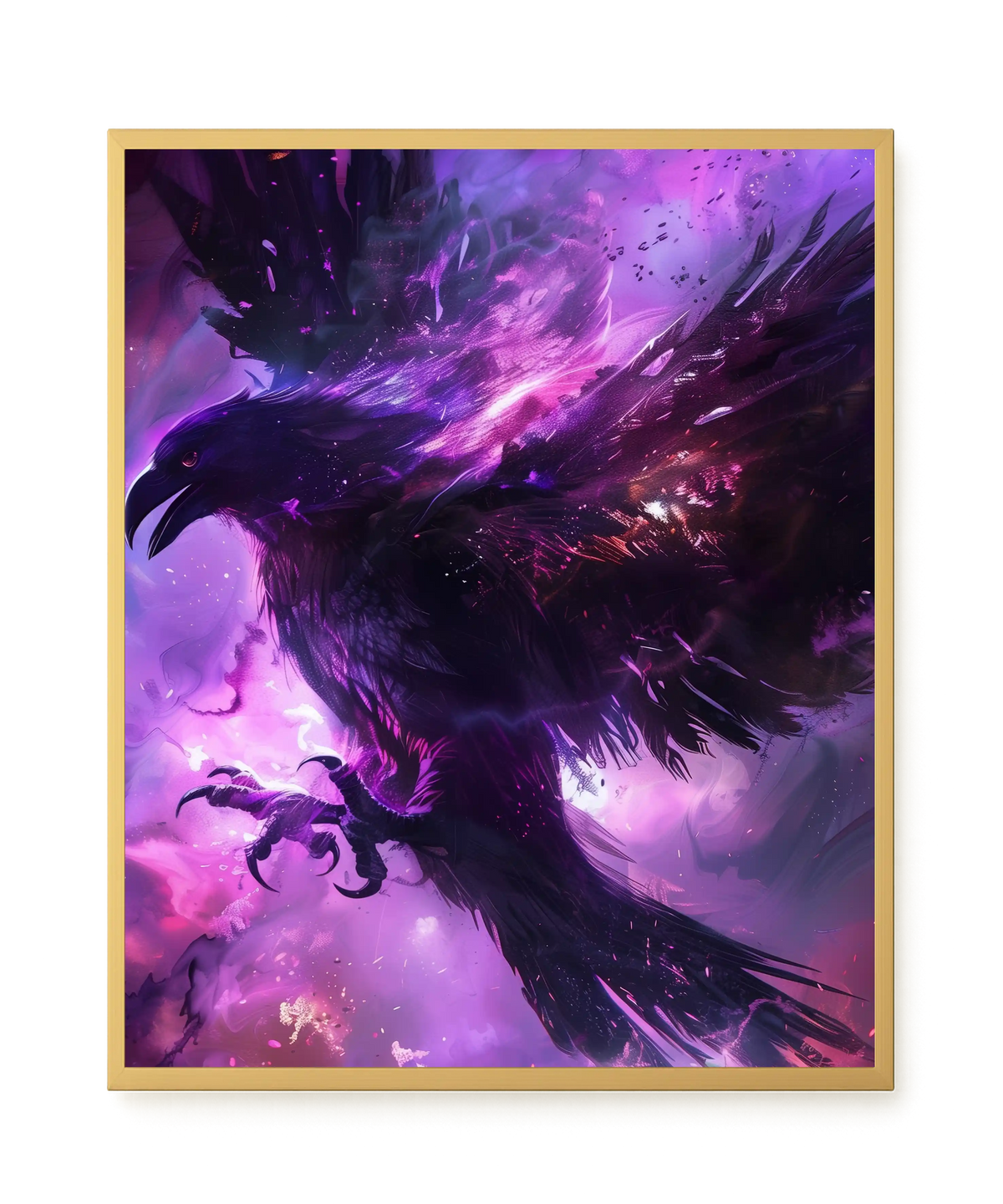 Cosmic Raven Canvas Print