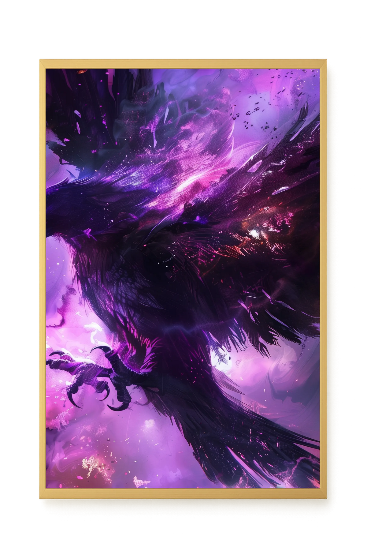 Cosmic Raven Canvas Print