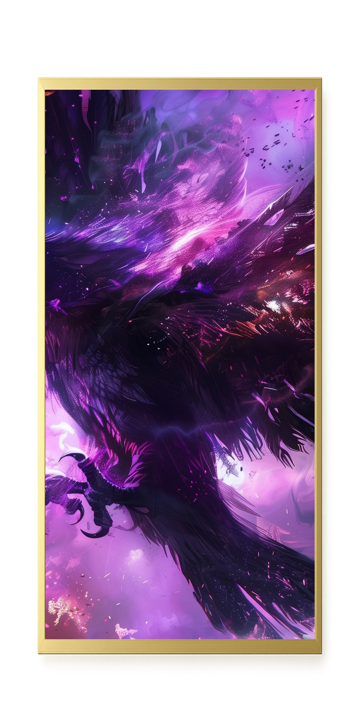 Cosmic Raven Canvas Print