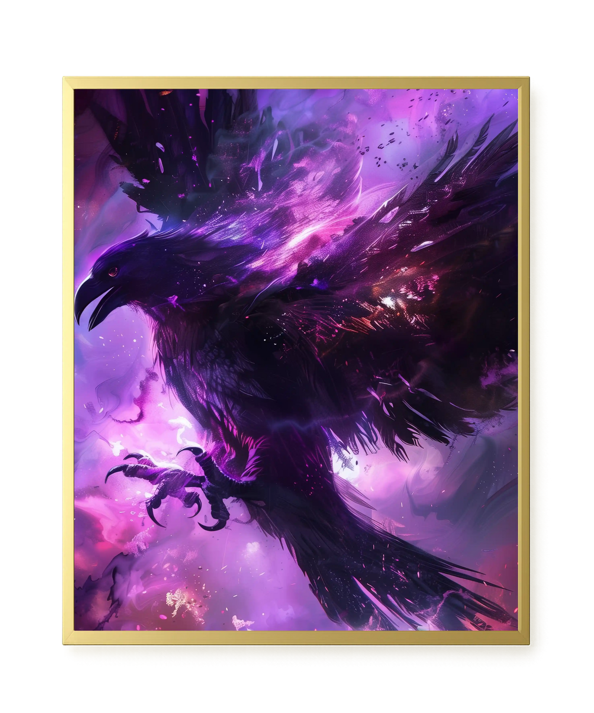 Cosmic Raven Canvas Print