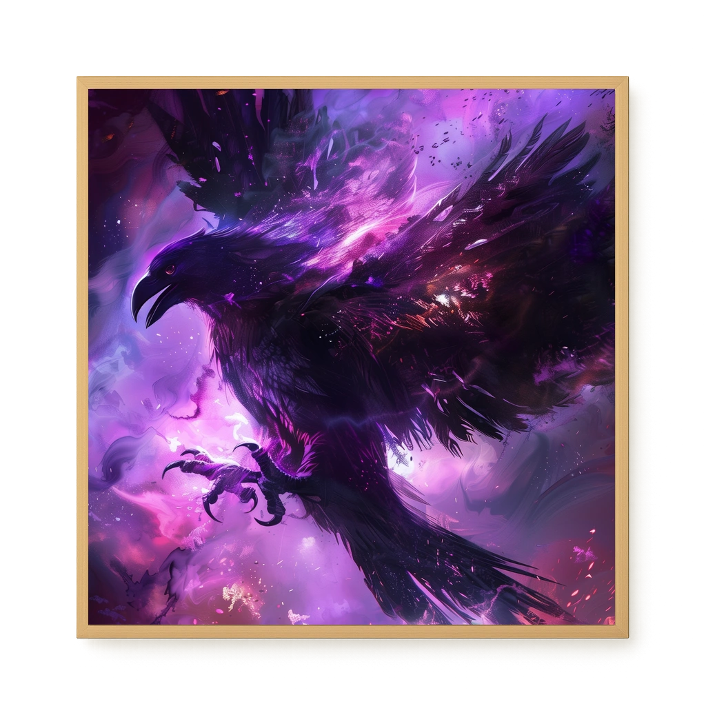 Cosmic Raven Canvas Print