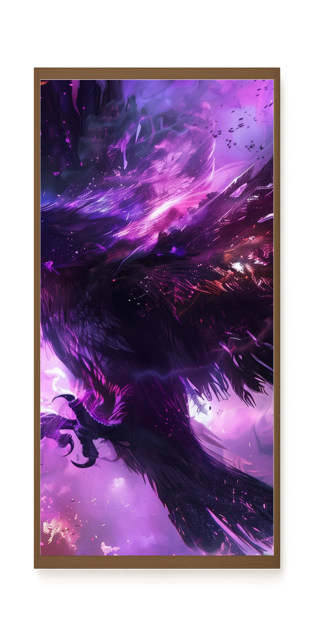 Cosmic Raven Canvas Print