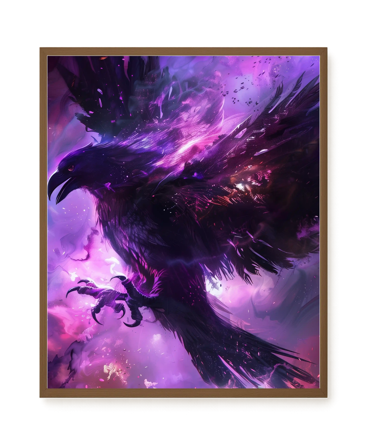 Cosmic Raven Canvas Print